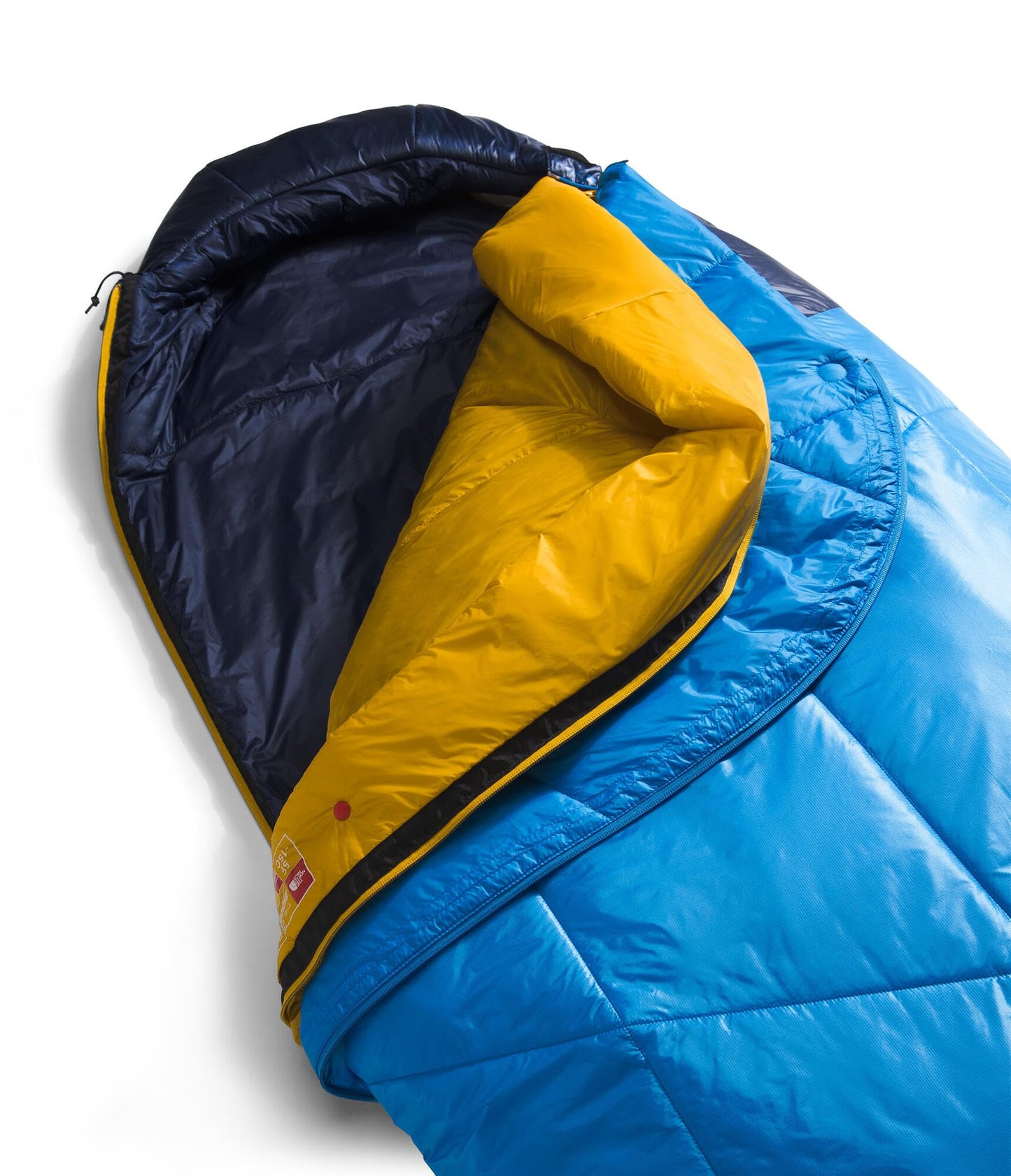 THE NORTH FACE One Bag 5F / -15C 3-in-1 Insulated Sleeping Bag - Water Repellent, Down Insulation, Compression Sack, Super Sonic Blue/Arrowwood Yellow-NPF, Regular