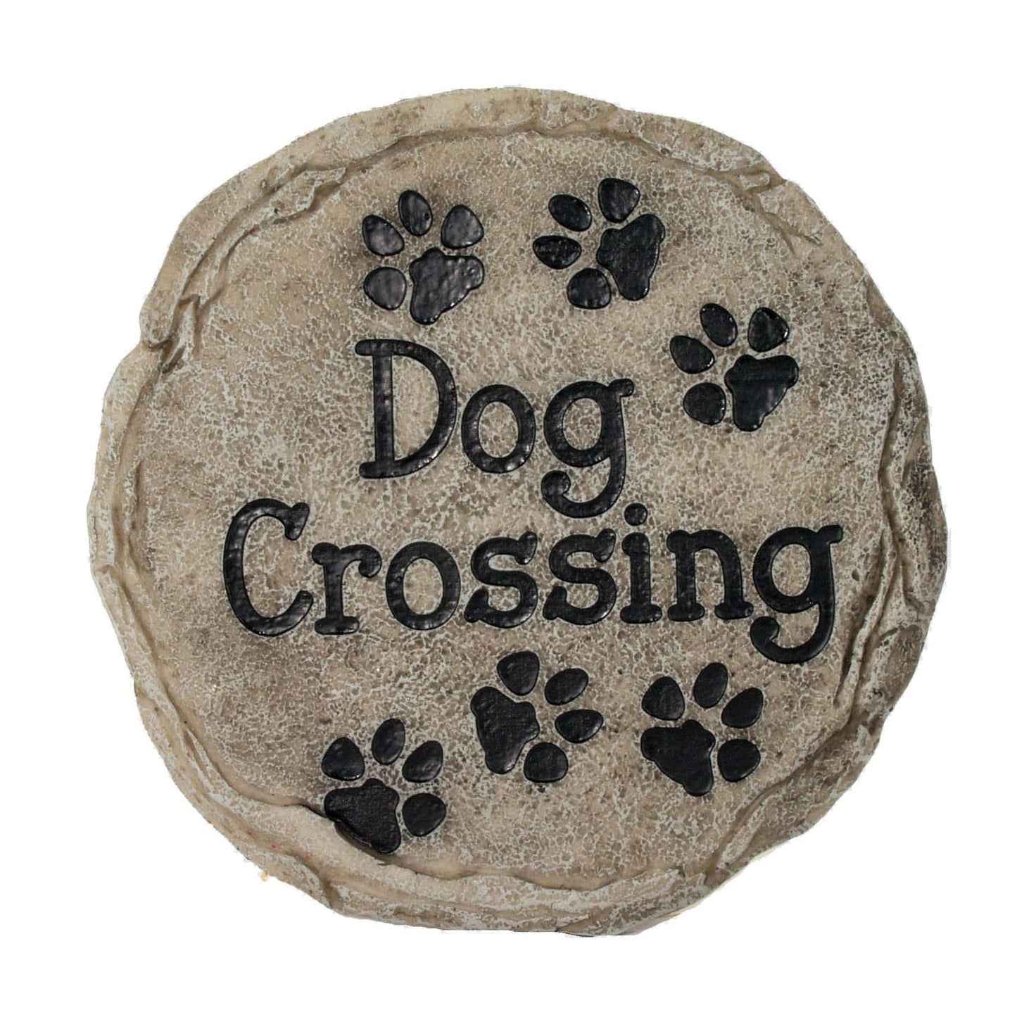 Spoontiques - Garden Décor - Dog Crossing Stepping Stone - Decorative Stone for Garden
