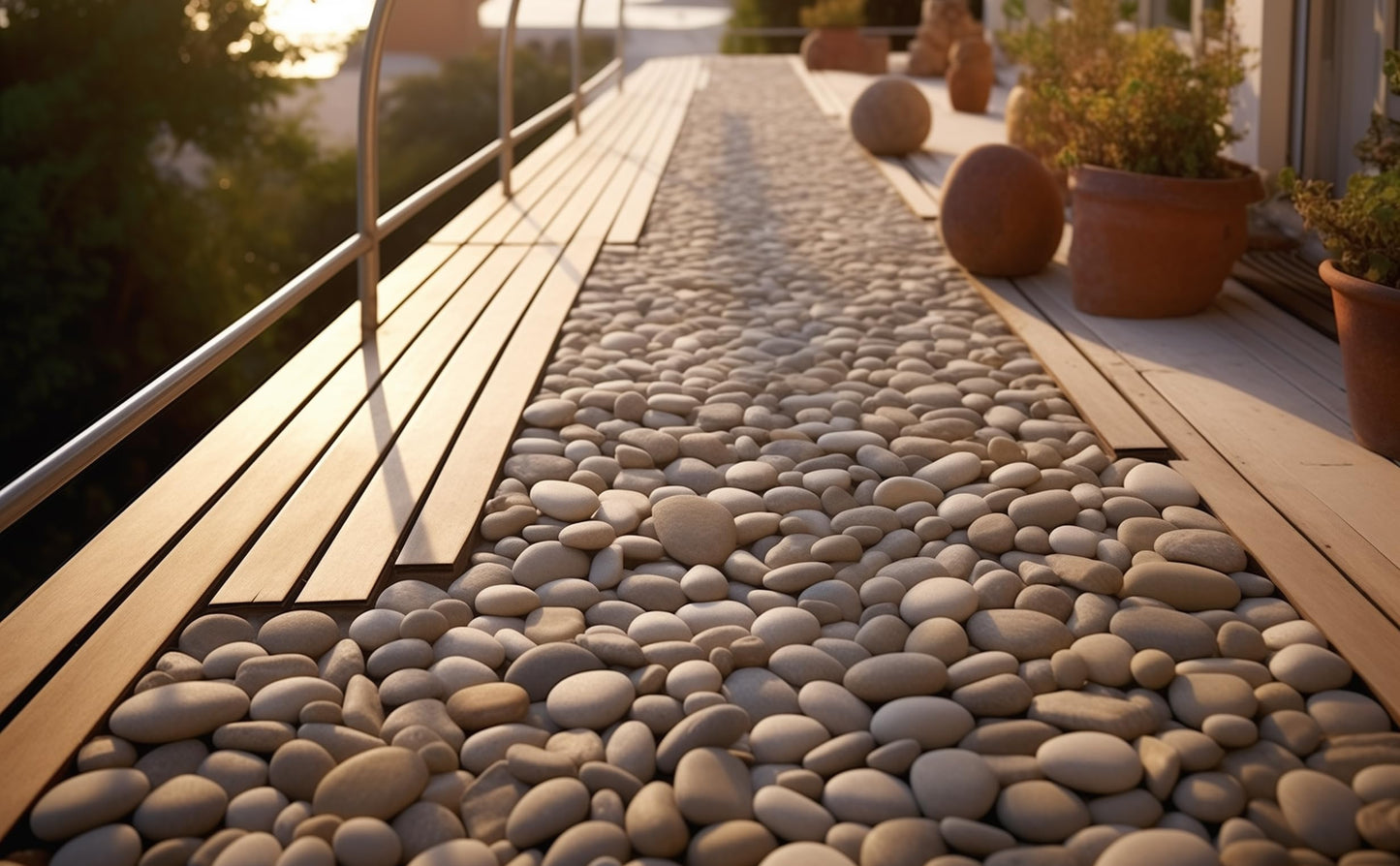 6 LBS River Rocks, StoneCreek, Decorative Garden Stones for Plant Landscaping, Polished Gravel Filler Pebbles for Home Decoration, Vases, Succulents, Flower Beds and Fish Tanks (White, Medium)