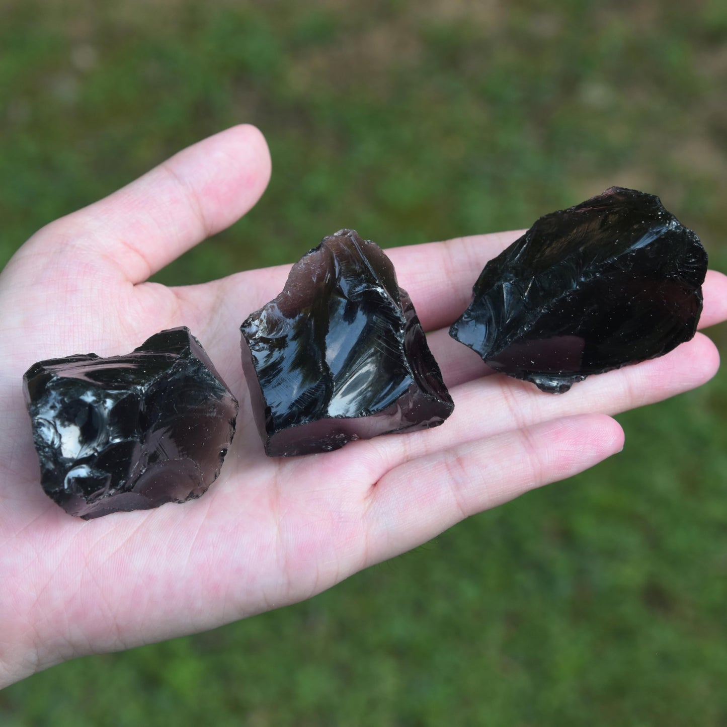 0.45lb Natural Black Obsidian Bulk Raw Crystals, 1.2-2″Large Healing Stones for Scorpio, Sagittarius, Protection, Tumbling, DIY Crafts, Meditation