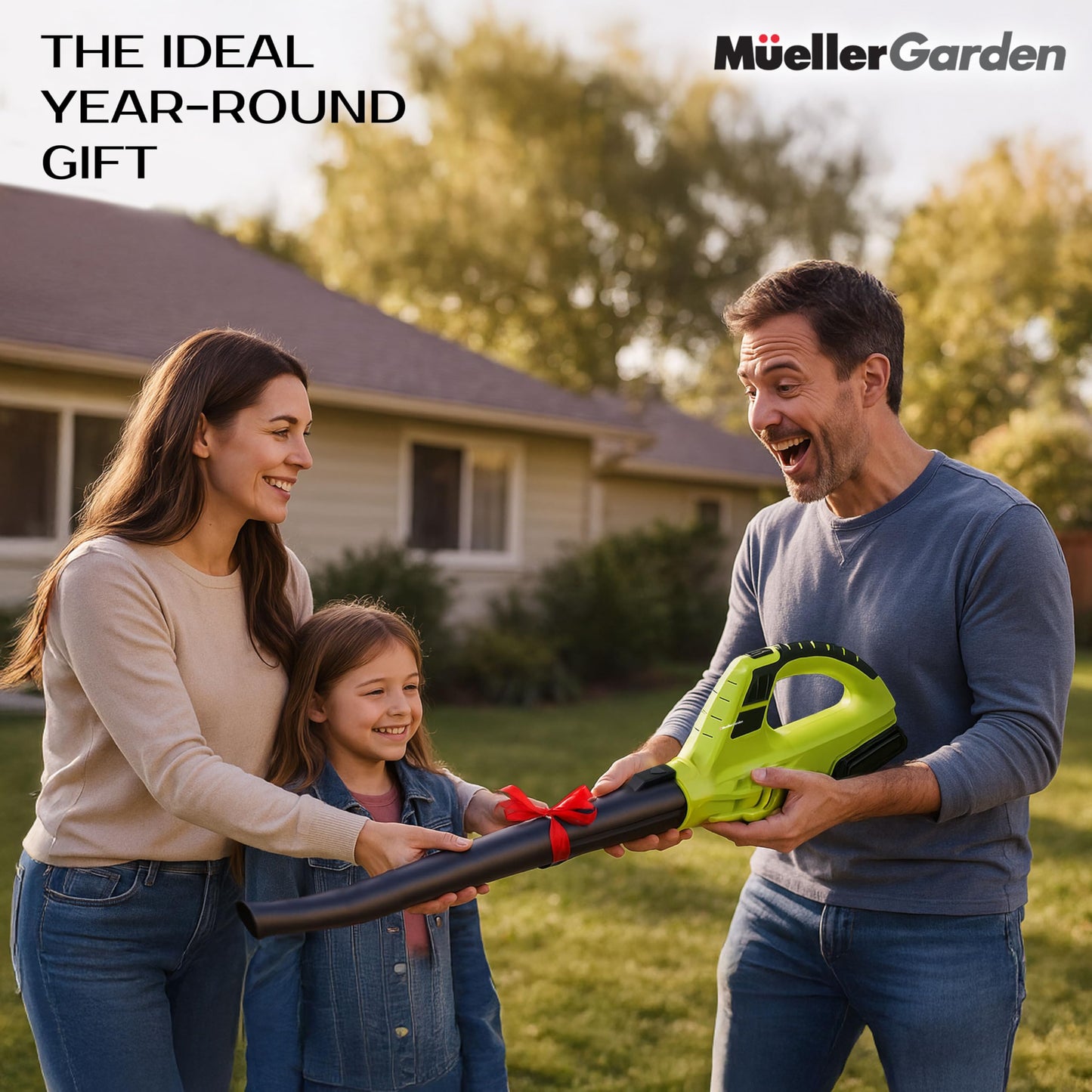 Mueller UltraStorm Cordless Leaf Blower, 2 Batteries Included for 2X Runtime, 140 MPH 20V Brushless Motor, 3.3 lb Lightweight, 2-Speed Variable, 1-Hour Fast Charge, for Lawn, Patio, Driveway & Snow