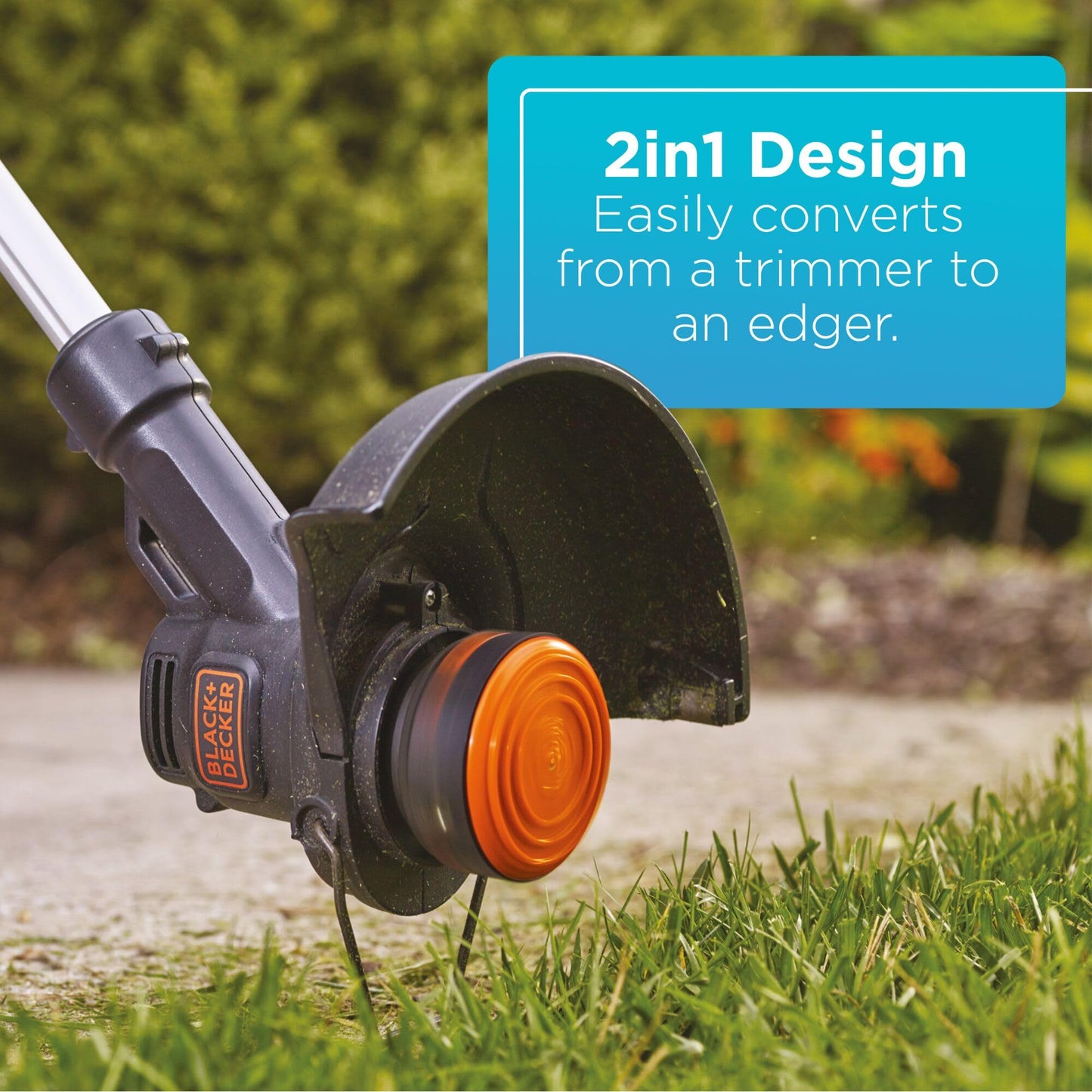 BLACK+DECKER 20V MAX Weed Wacker Cordless String Trimmer Edger Lawn Tool, 10-Inch Electric Weed Eater with Automatic Feed Spool, Ergonomic, Battery and Charger Included (LST201)