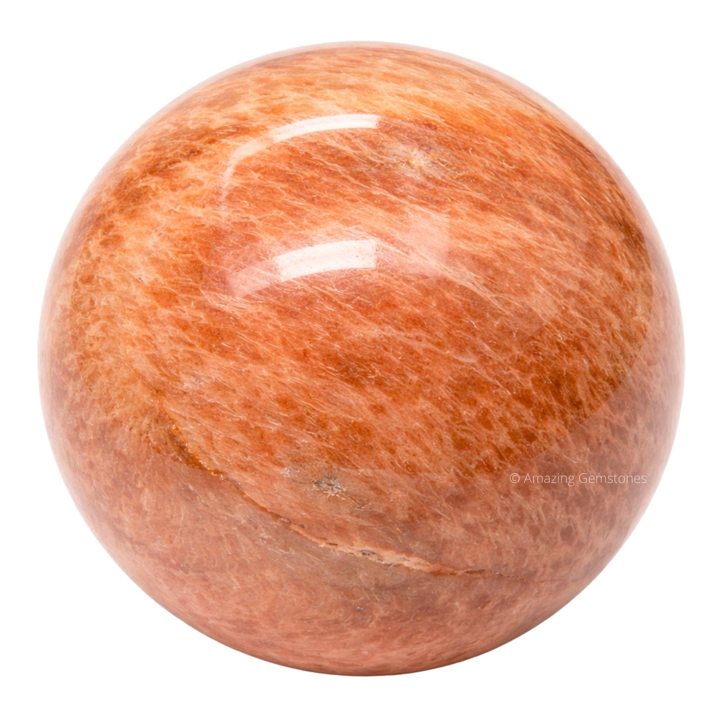 Amazing Gemstone Peach Moonstone Crystal Ball with Stand - 2 Inches Crystal Sphere Meditation Balls for Witchcraft and Decorative Balls