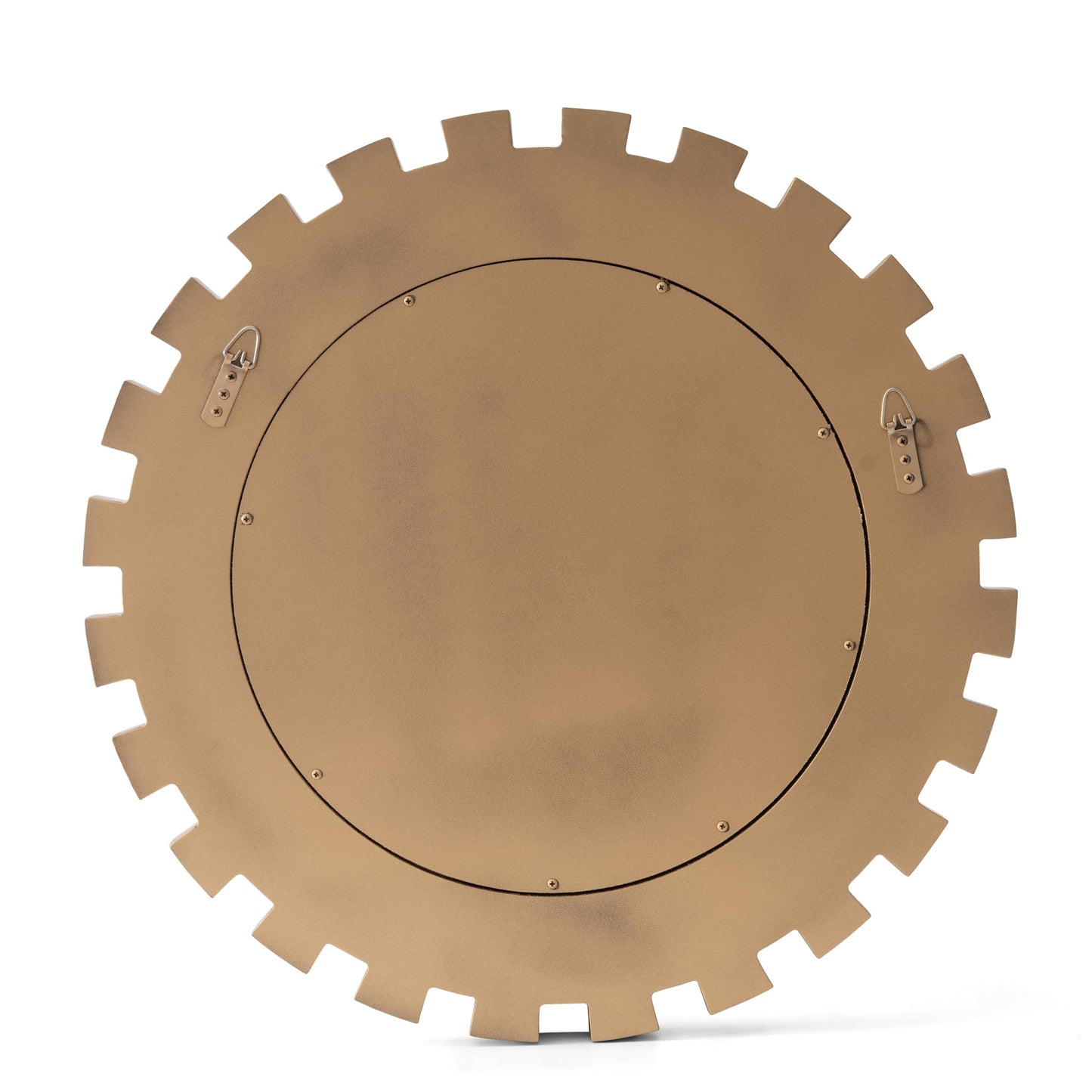 SHYFOY 23.6" Gold Sunburst Wall Mirror, Round Beveled Decorative Mirror with Layered Metal Frame, Glam Luxury Accent Wall Mirror for Living Room, Entryway & Bedroom