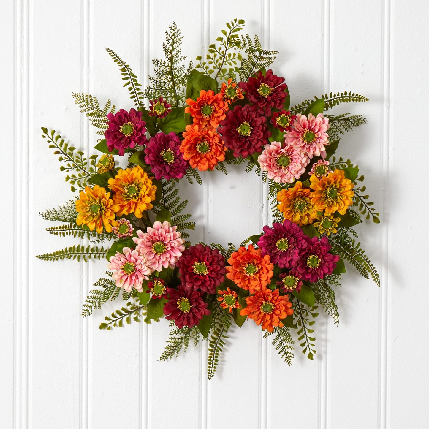 Nearly Natural Artificial Mixed Flower Wreath