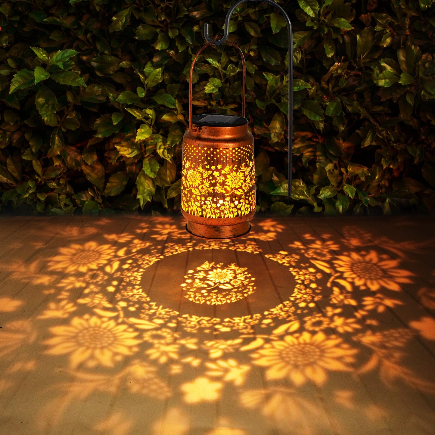 Solar Lanterns Outdoor Garden Decor,Sunflower Birthday,Retirement Gifts for Women, Mom, Grandma, Friend, Thanksgiving, Decorative Waterproof Hanging LED for Yard, Patio, Lawn, Landscape, Backyard