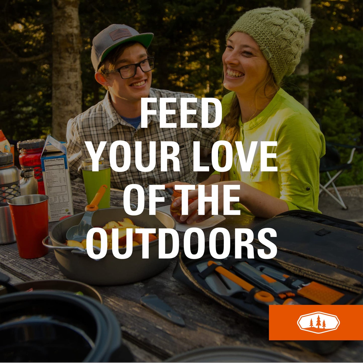 GSI Outdoors Destination Kitchen Set 24‑Piece, Full Camp Kitchen Kit, Cutlery for Persons, Pivot Tools, Spice Shakers & Carry Travel Case