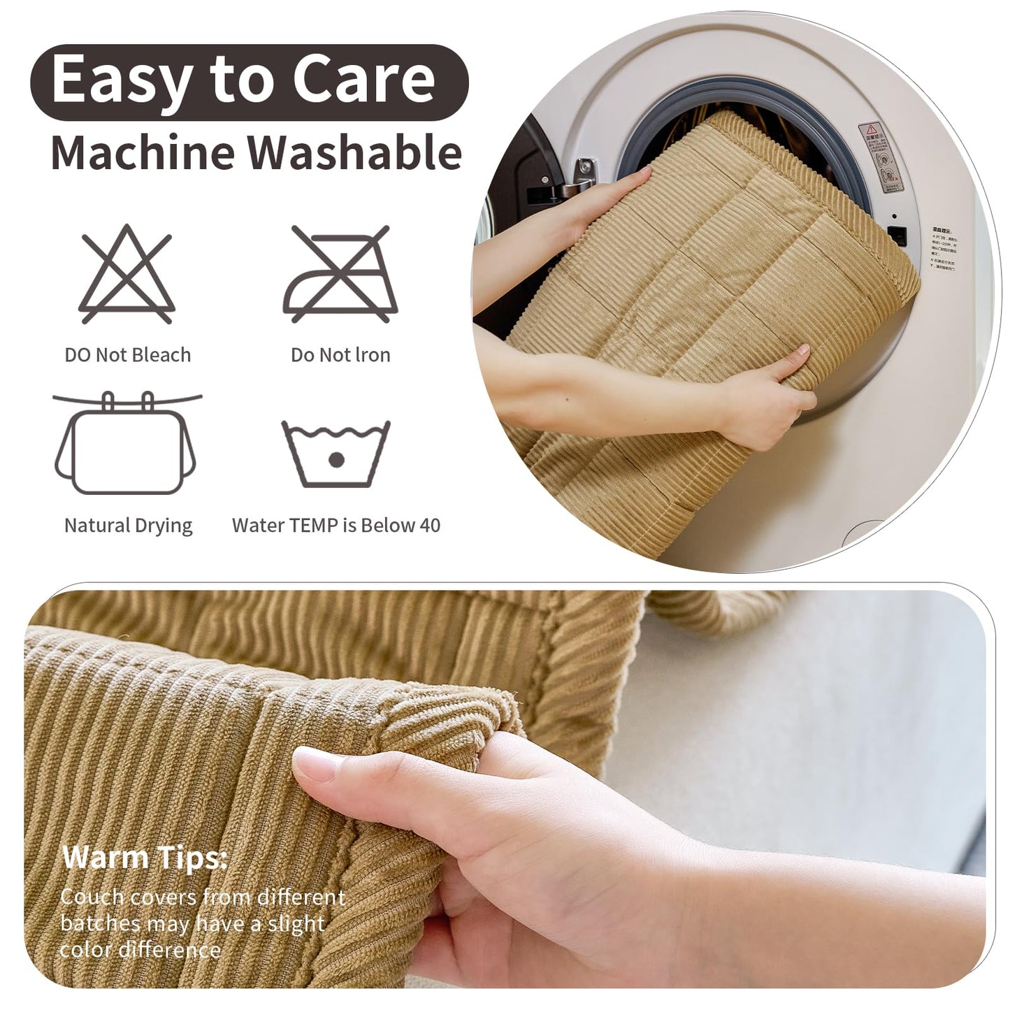 PJLZJFBY Couch Covers for Dogs Washable, Non Slip Couch Covers for Loveseat Sofa Pet Friendly, Soft Fuzzy Sofa Covers for Pet, Dog Couch Cover Furniture Protector(1PC,Light Brown,27.6"x27.6")