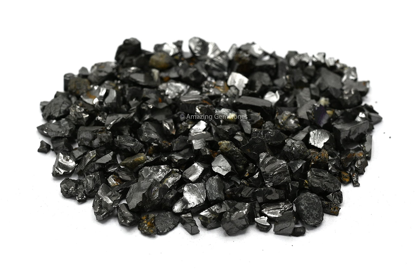 Elite Shungite Stones Chips for Water Purification Tablets, Authentic Karelia Shungite Stones for Shungite Water Bottle (100 Gram)