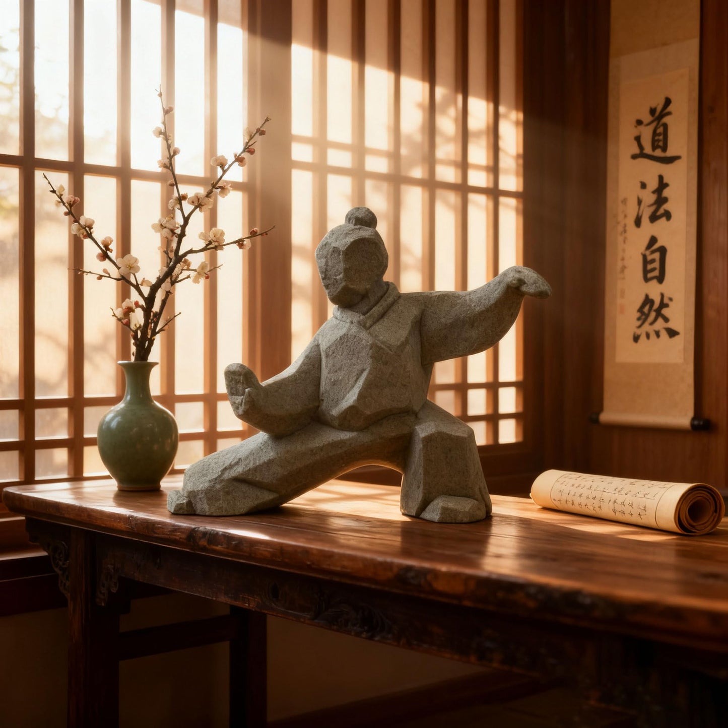Higliocas Fengshui Figurine for Home Decor: Tai Chi Yin Yang Statue Gift for Friend Meditation Zen Sculpture Handcrafted Sandstone Artwork for Office Bookshelf Desktop Decor (Style All)
