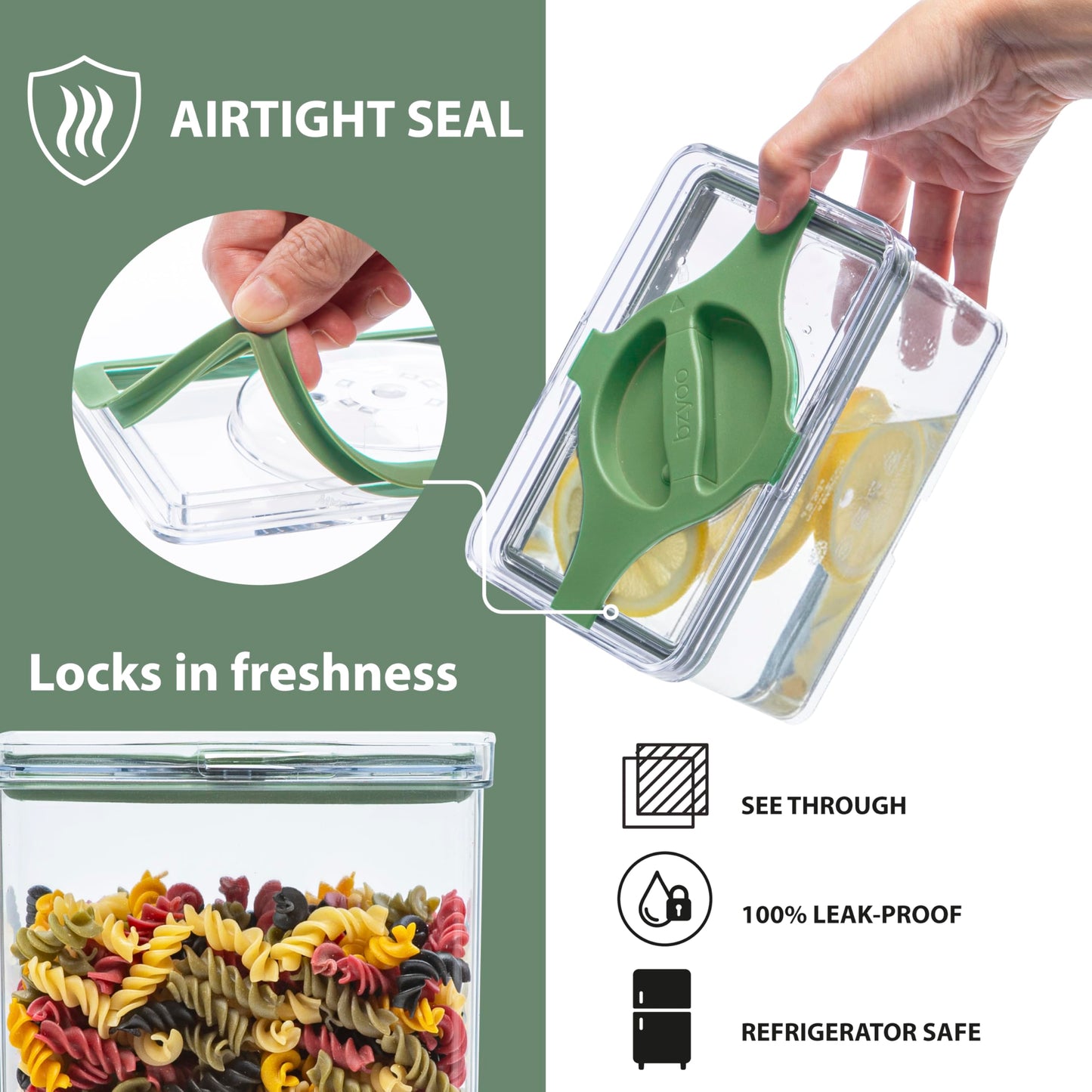 Prestoor 4-Pack Small Pantry Containers, 0.8 QT/0.76 L Clear SAN Food Storage Canisters with Twist-Lock Lids, Stackable for Sugar, Tea Bags, Seasoning, Nuts, Snacks(Sand)
