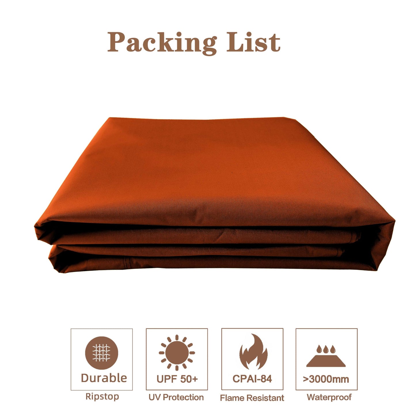 SCOCANOPY Replacement Top for 10X12Ft Oakmont Gazebo L-GZ1188PST-A,Pinehurst L-GZ1188PST,South Hampton Gazebo L-GZ659PST(Rust Red)