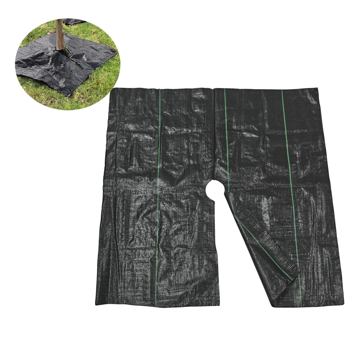 FHJDFHYHC 40in Premium Garden Weed Barrier Landscape Fabric Weed Barrier Fabric,Mulch mat,Mulch Ring,Tree Rings for Easy Set up and Superior Weed Control(10pcs)