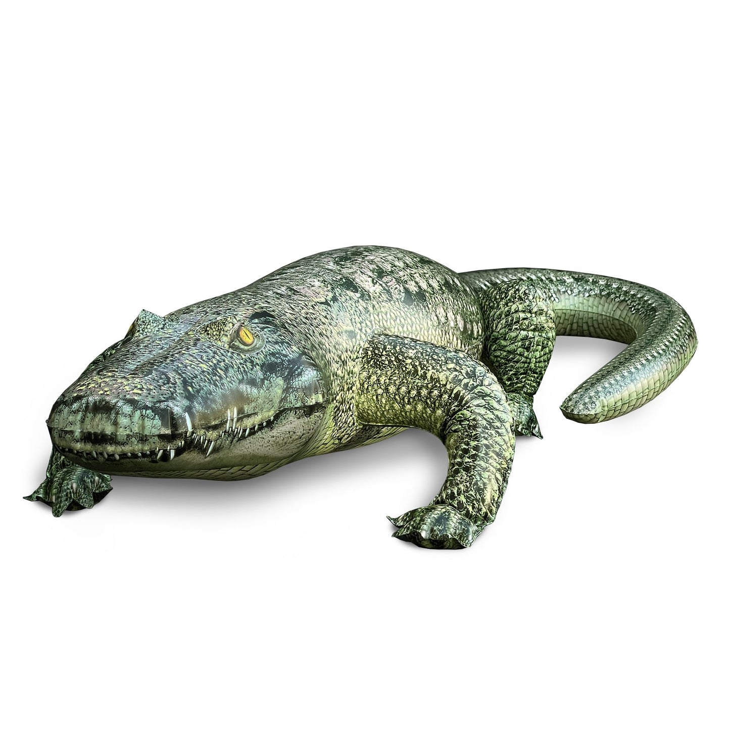 Jet Creations 49” Long Inflatable Alligator Toy, Green, Realistic Africa Animal Design, Garden Decor, Photo Wildlife Safari Theme Decoration, Bird Deterrent, Thanksgiving Christmas Winter1 pc