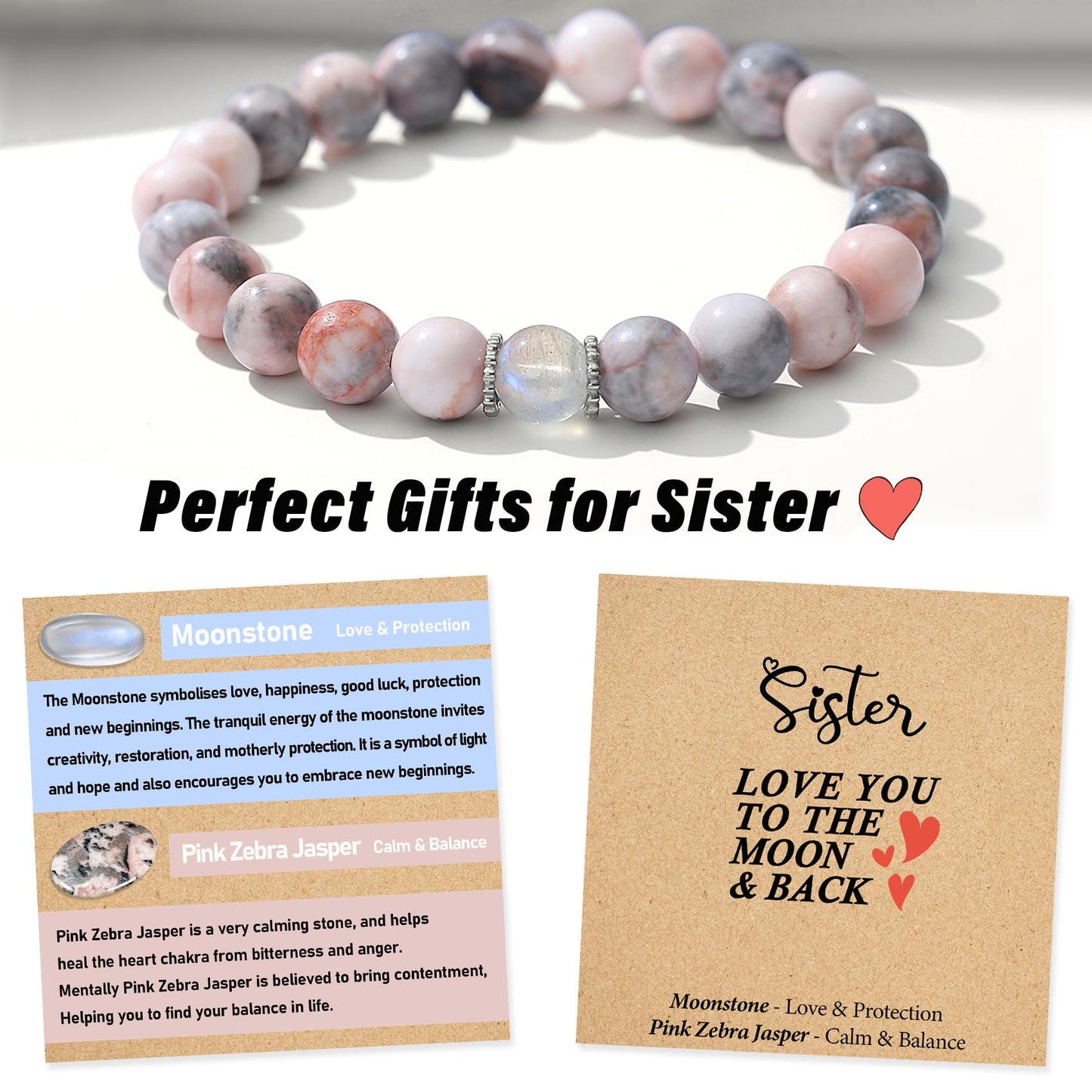 THEMEROL Sisters Gifts from Sister Birthday Gift Ideas Bracelets Women Mothers Day Gift Ideas Big Sister Gifts for Little Christmas Wrap Graduation Valentines Day In Law