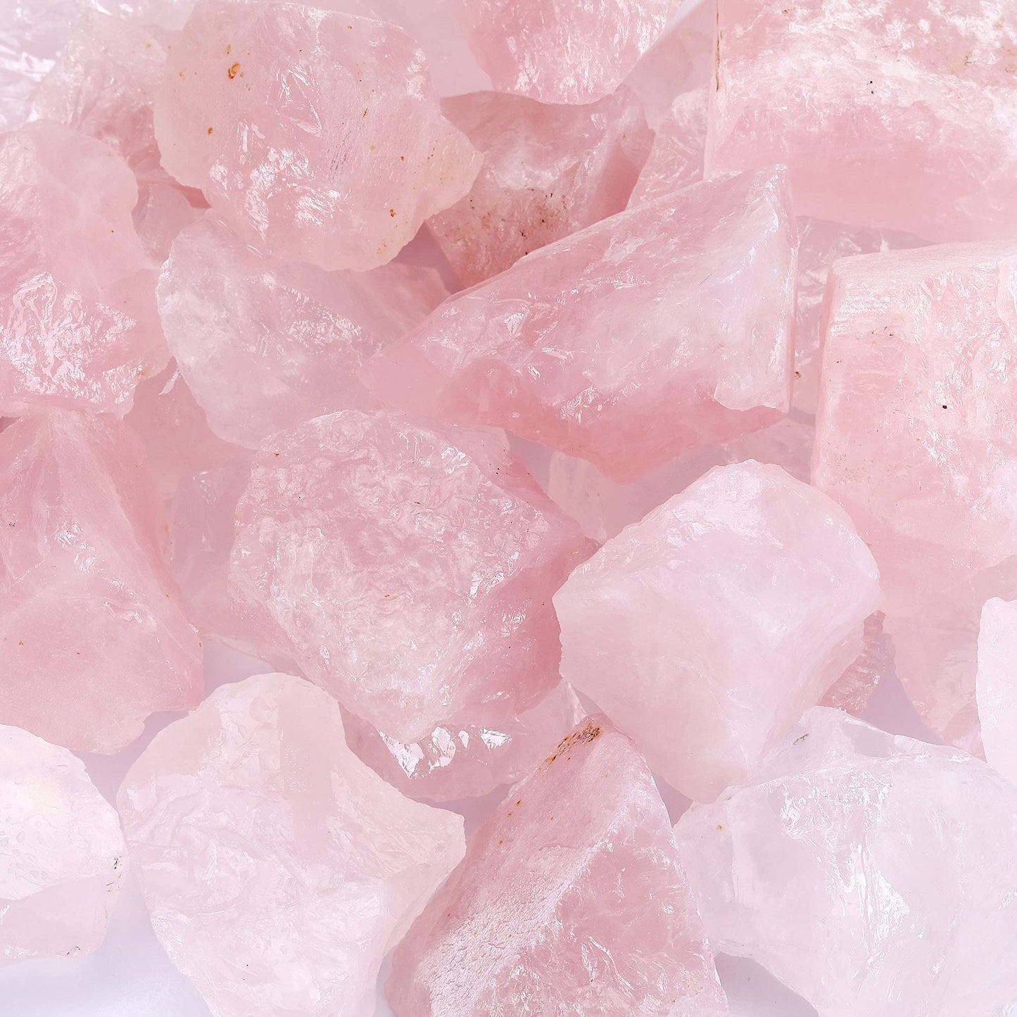 Top Plaza Bulk Healing Crystals Rough Stones Set - Large 1" Natural Raw Stones Crystal for Reiki Healing, Wicca, witchcraft, Tumbling, Cabbing, Fountain Rocks, Decoration, Polishing 1lb-Mixed Crystals