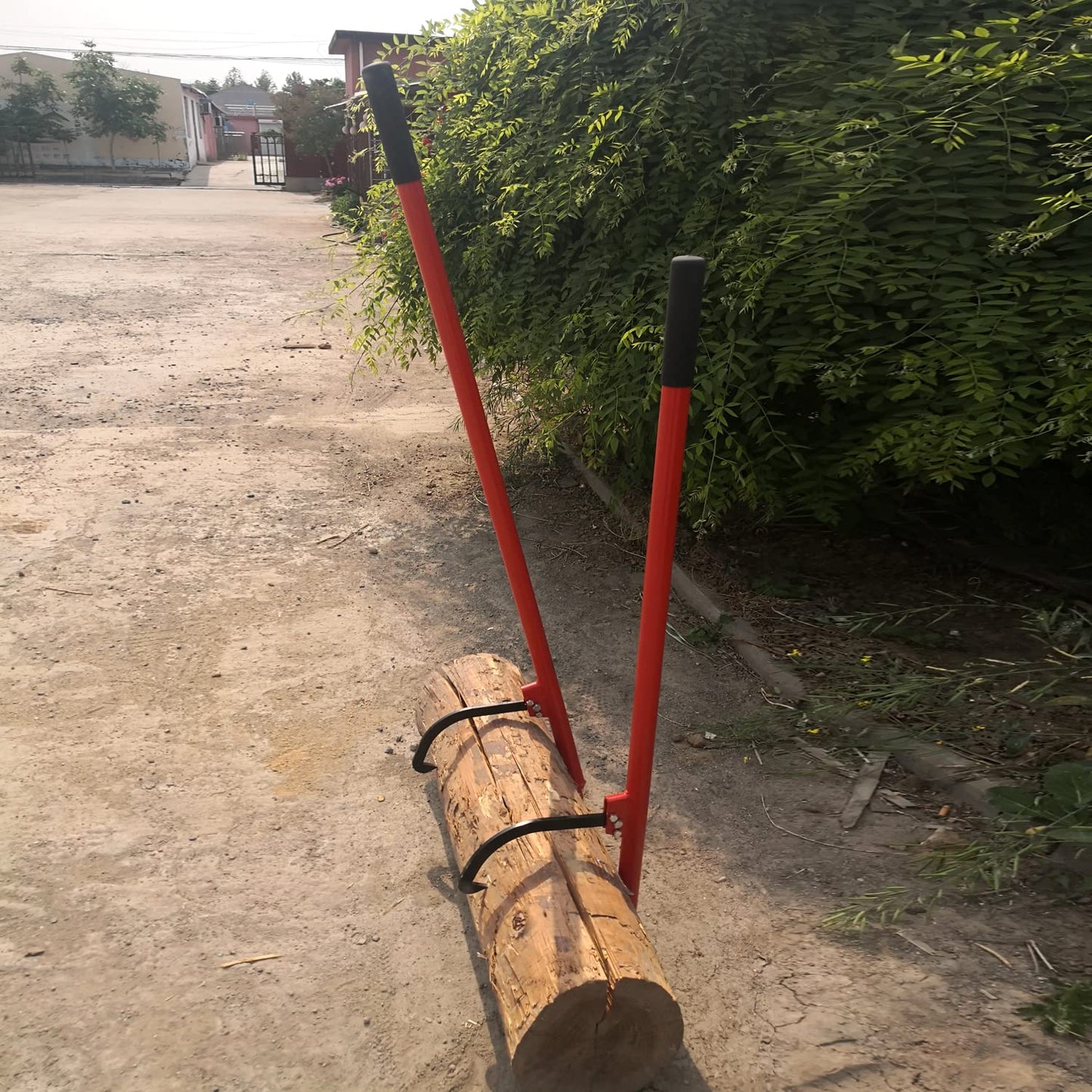 XROPURR Log Peavey Steel Handle Log Peavey Tool - Logger Peavy Hook Log Roller Tool, max 19 Inch Opening Felling Log Roller Tool (47")
