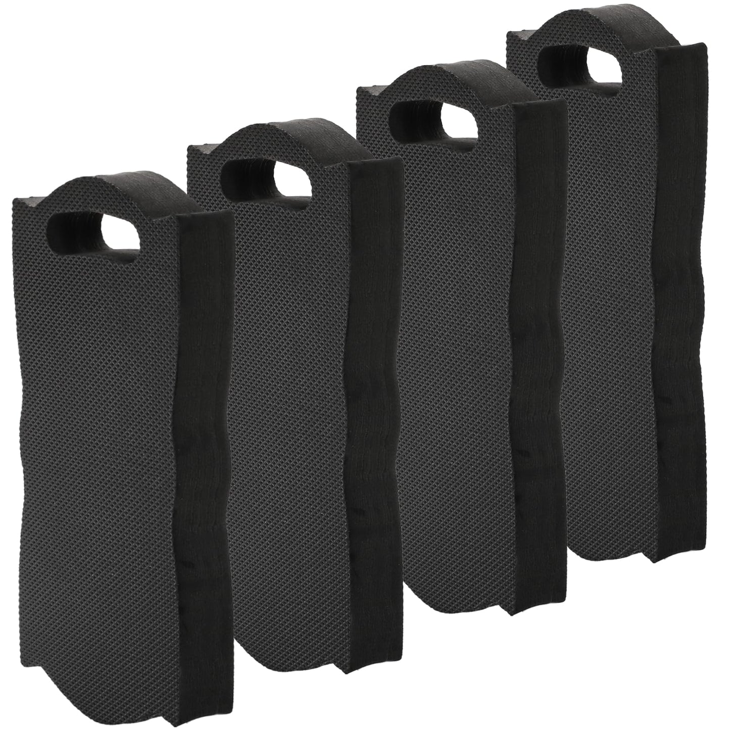 Covzoe 4 Pack Thick Kneeling Pad, 15.7" L x 7" W x 1.5" Th Waterproof Garden Kneel Pads Cushion with Handle, Soft Foam Kneeler Mat for Work, Cleaning, Yoga, Praying, Bath, Exercise, Black