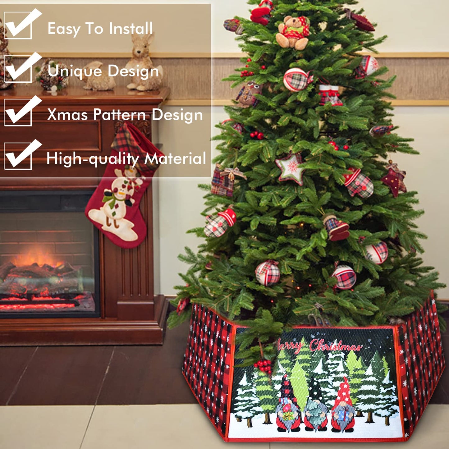 Christmas Tree Decorations Christmas Tree Collar Christmas Tree Snowflake Christmas Decor Christmas Decorations Clearance Indoor Outdoor for Home