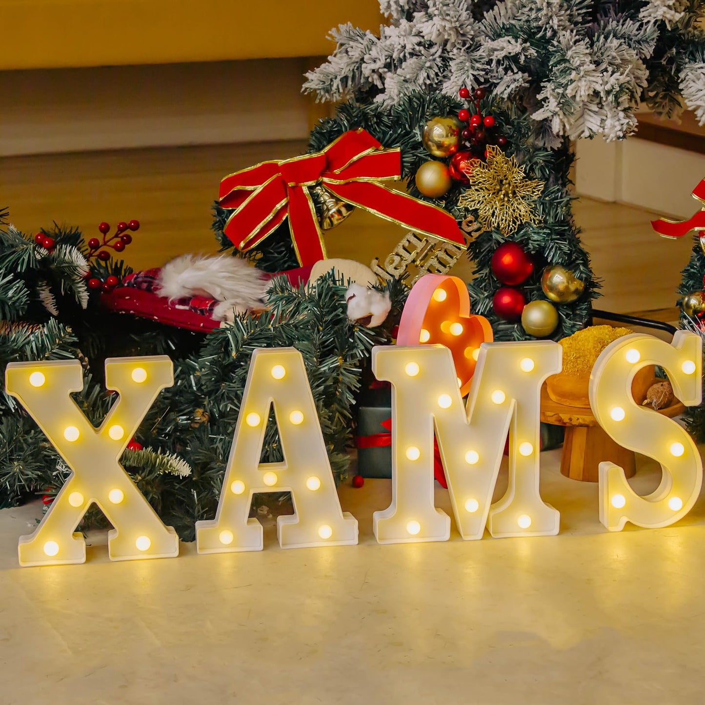 IFDGCTK Light Up Letters, Led Letter Lights 26 Alphabet, Decorative Lighted Letter, Battery Powered Led Marquee Letters for Party, Bar, Night Light, Home Decor(A)