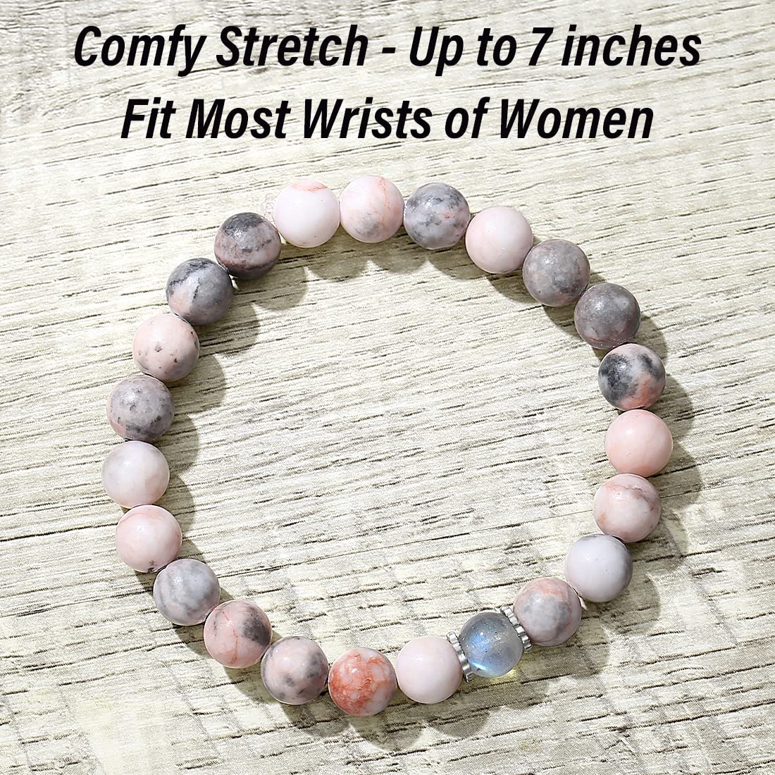 THEMEROL Mothers Day Gifts for Mom from Daughter Son Women Birthday Cards Great Presents Her Moonstone Bracelet Best Mama Personalized Unique Handmade Easter Stuffers Christmas Stocking Valentines