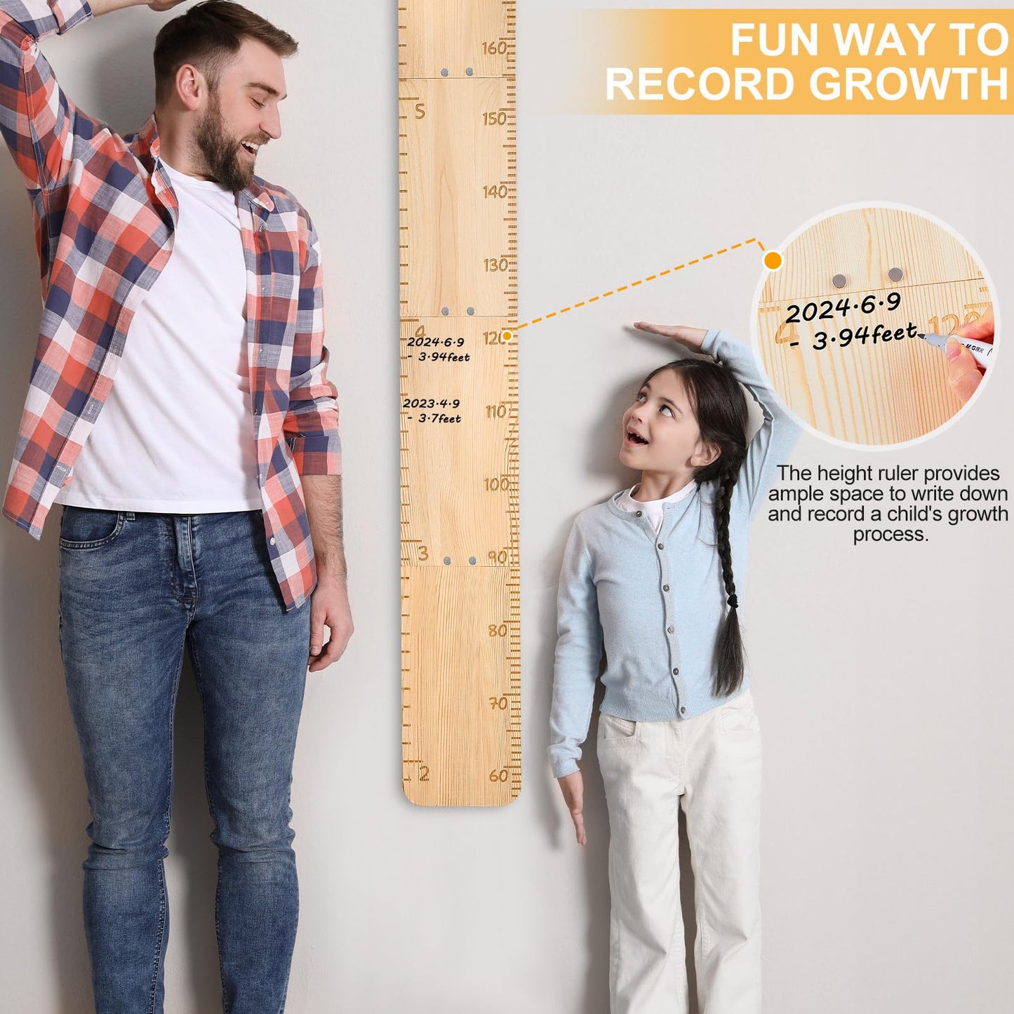 Growth Chart for Wall Wooden Height Chart for Kids Unicorn Castle Height Measurement for Wall Kids Height Wall Chart Kids Room Nursery Wall Decor