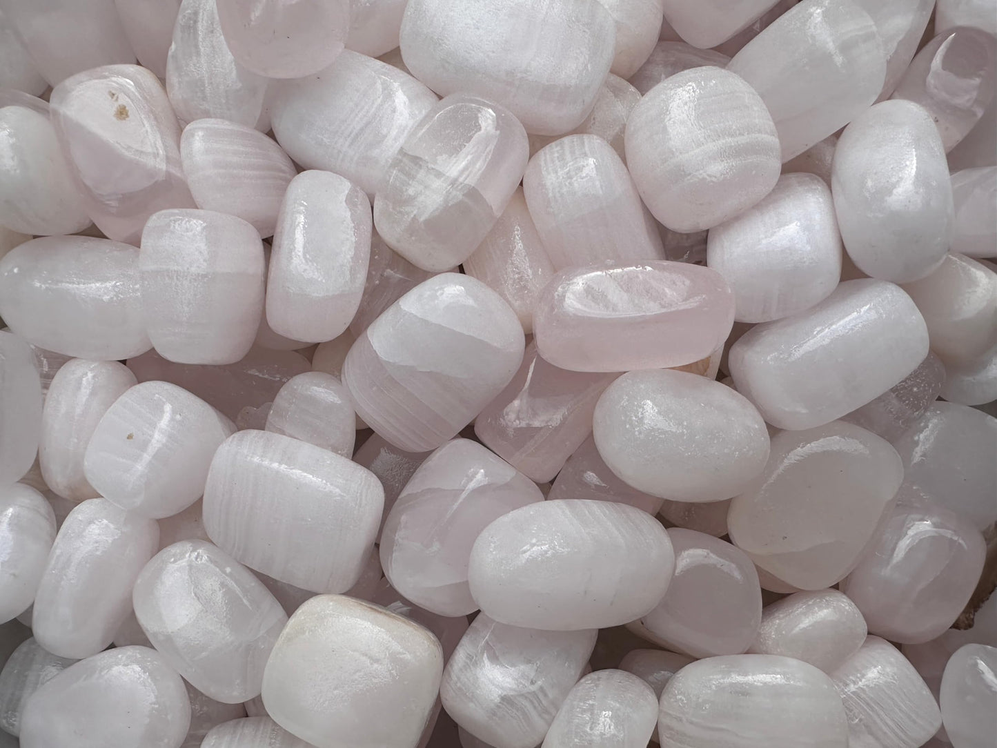 GAF TREASURES 5 Pcs Pink Calcite Tumbled Stones, Polished Natural Pink Calcite Gemstone, Pink Calcite Healing Crystals (Pink Calcite)