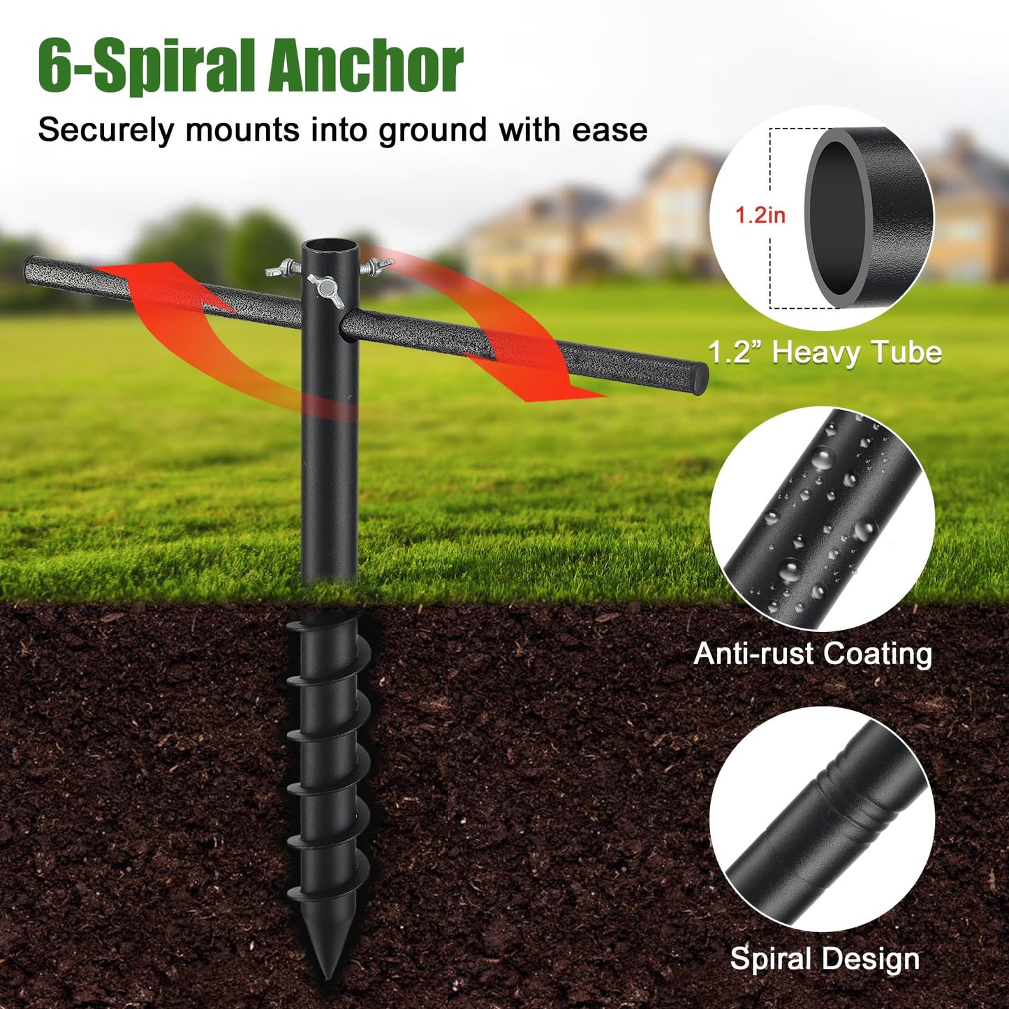 Bird House Poles for Outdoors, Heavy Duty 75 Inch Birdhouse Stand Stake 1 Inch Diameter Metal Bird Mounting Pole for Yard Garden
