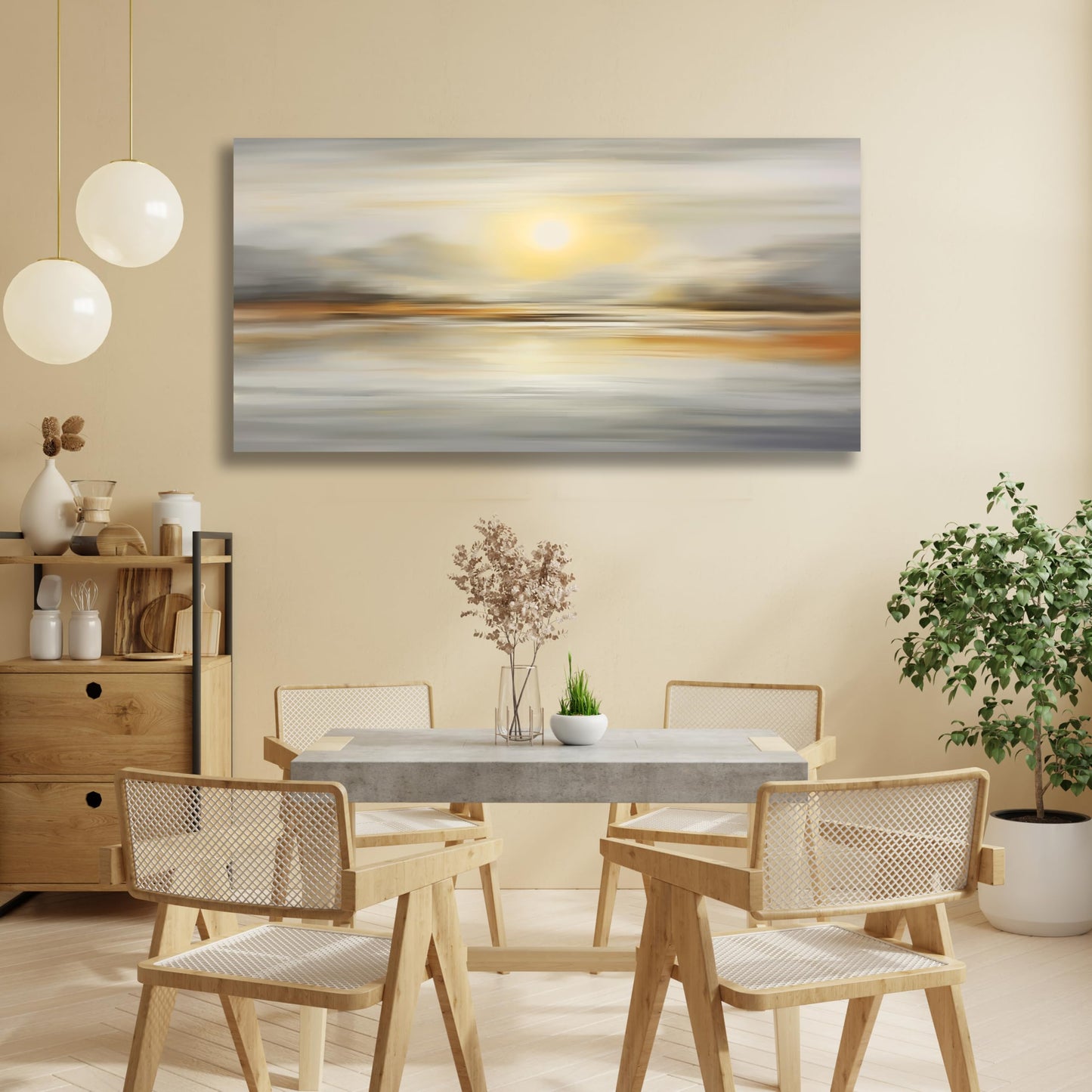 VHMING Abstract Canvas Wall Art Seascape Canvas Printing Abstract Art Wall Decor Artwork for Living Room Bedroom Dining Room Home Office Decor 20x40inch