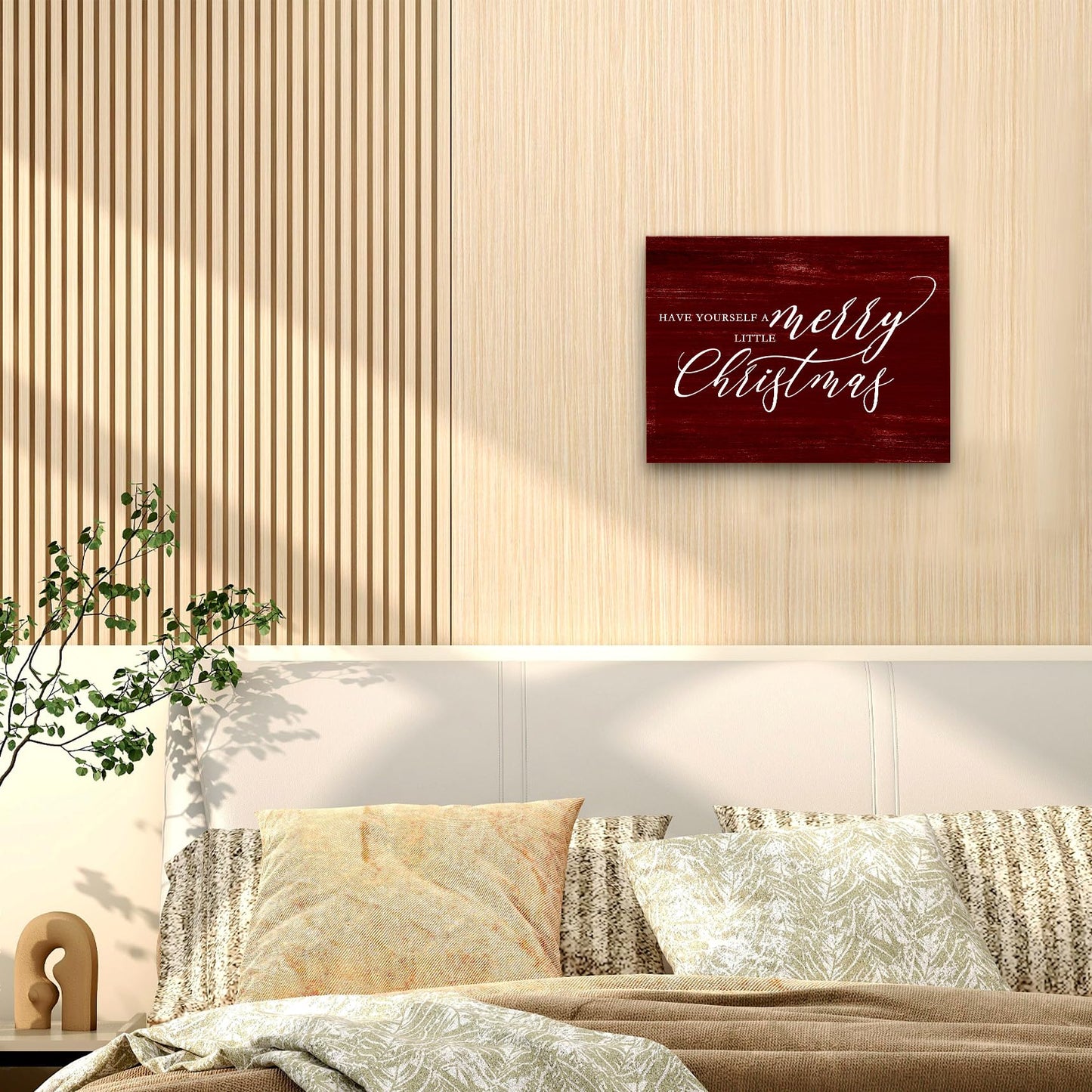 WODMIS Christmas Wall Decor Framed Canvas Wall Art,Wall Art For Living Room,Merry Christmas Sign Canvas Wall Art Home Decorations For Home Living Room,Christmas Signs Wall Decor 11x14