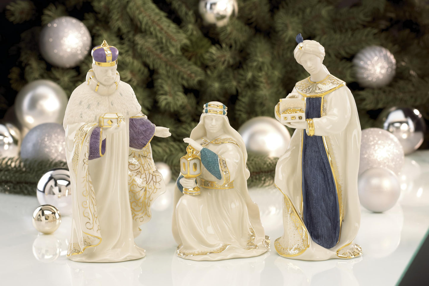 Lenox 6399943 First Blessing Nativity Three Kings Figurine Set