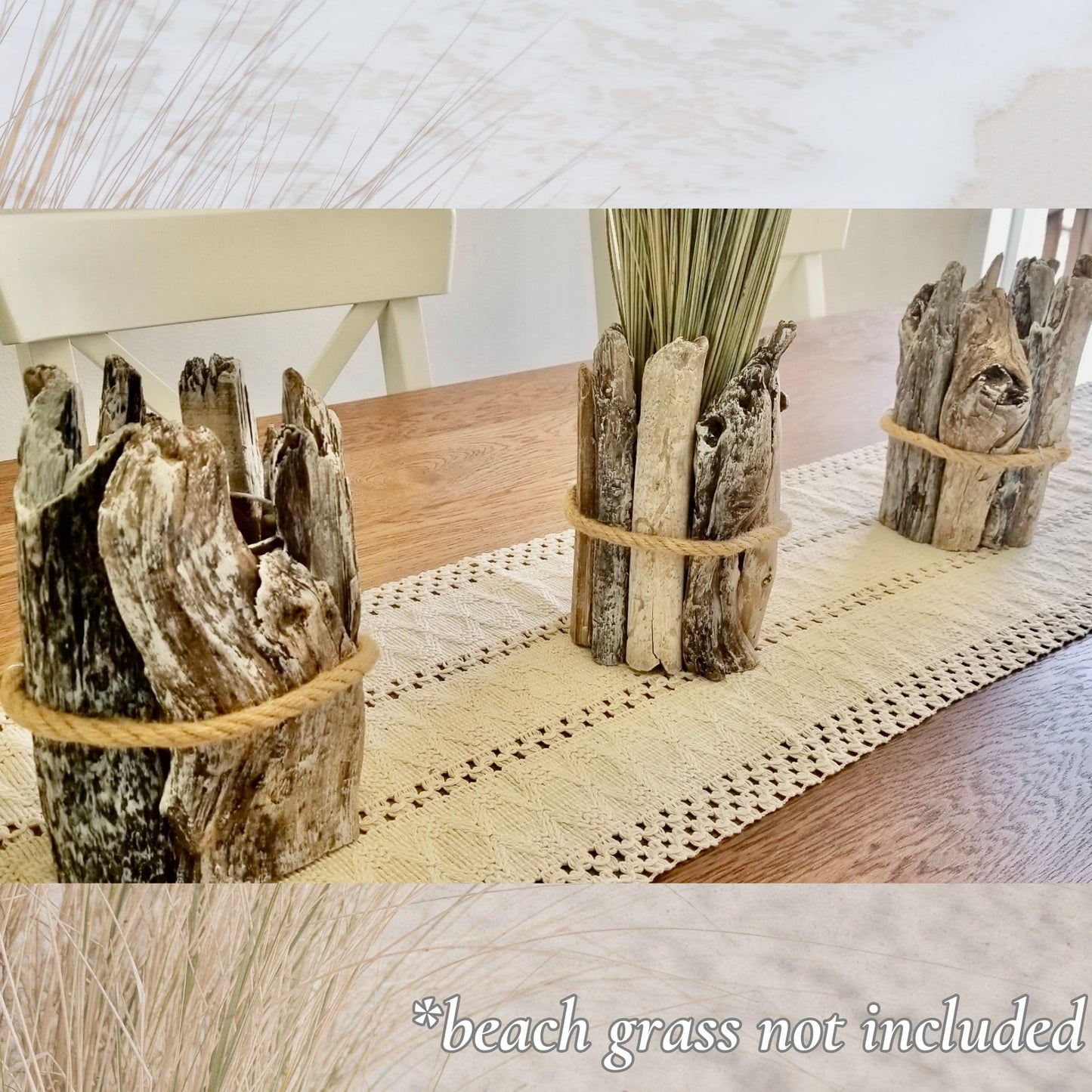 Ponderosa Farm & Outdoor Handcrafted Driftwood Vase, Flower Vase, Beach Coastal Decor, Wedding Centerpiece, Nautical Theme, Rustic Style, Bohemian Chic, Farmhouse