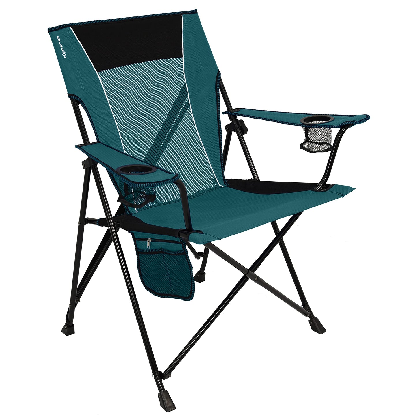 Kijaro Dual Lock Portable Camping Chairs - Enjoy the Outdoors with a Versatile Folding Chair, Sports, Outdoor & Lawn - Dual Lock Feature – Cayman Blue Iguana