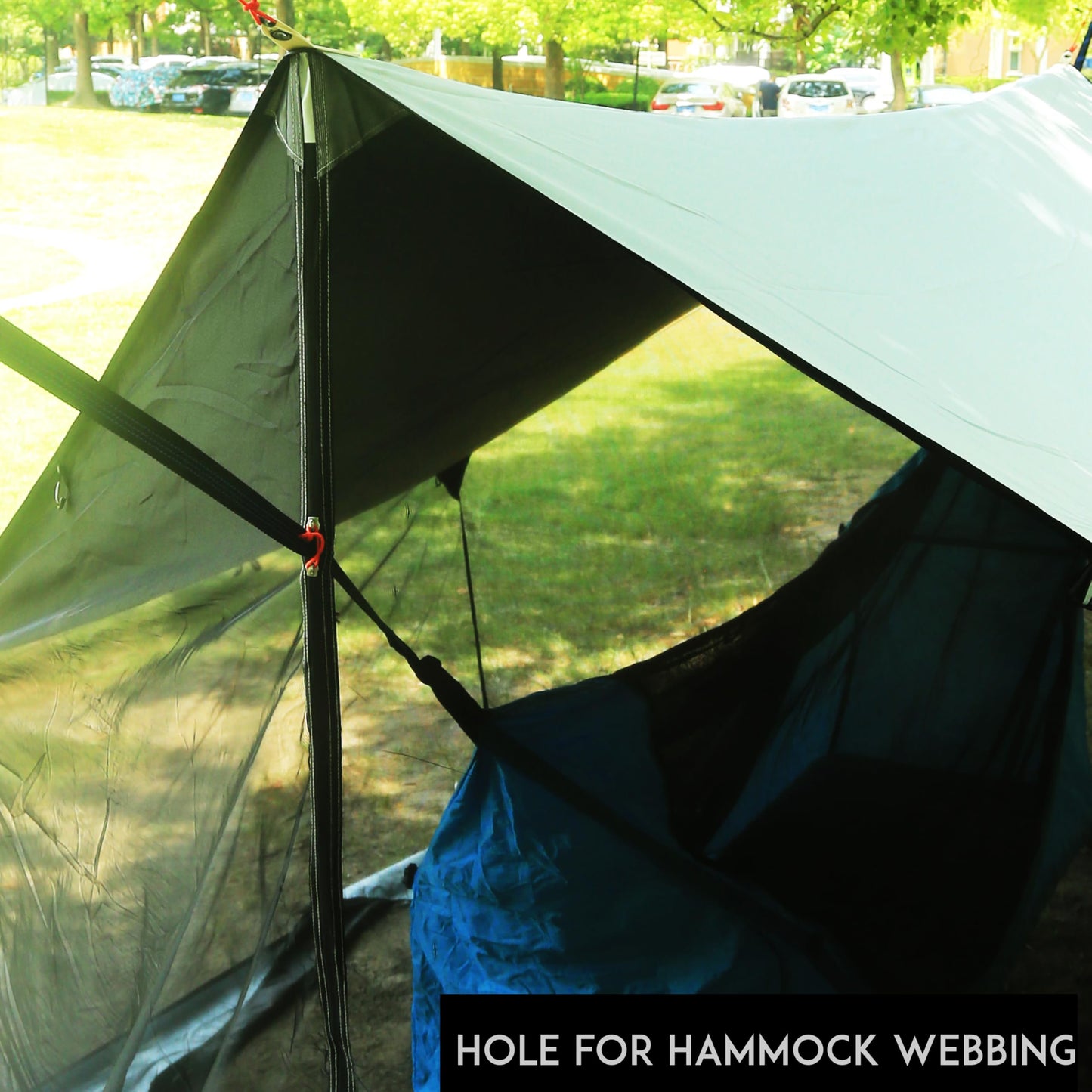 Lightweight No Bug Screen House for Hammock, Canoe Picnics Backyards Backpacking Camping Beach in Summer (Dark Shade)