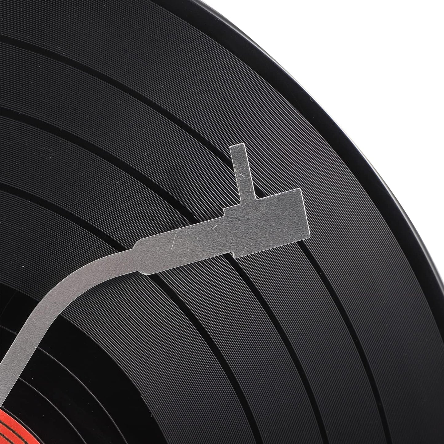 ZOYPAR Musical Black Vinyl Record Wall Clock Battery Operated Music Room Decor Decoration Art Hanging Clocks- 11.81inch