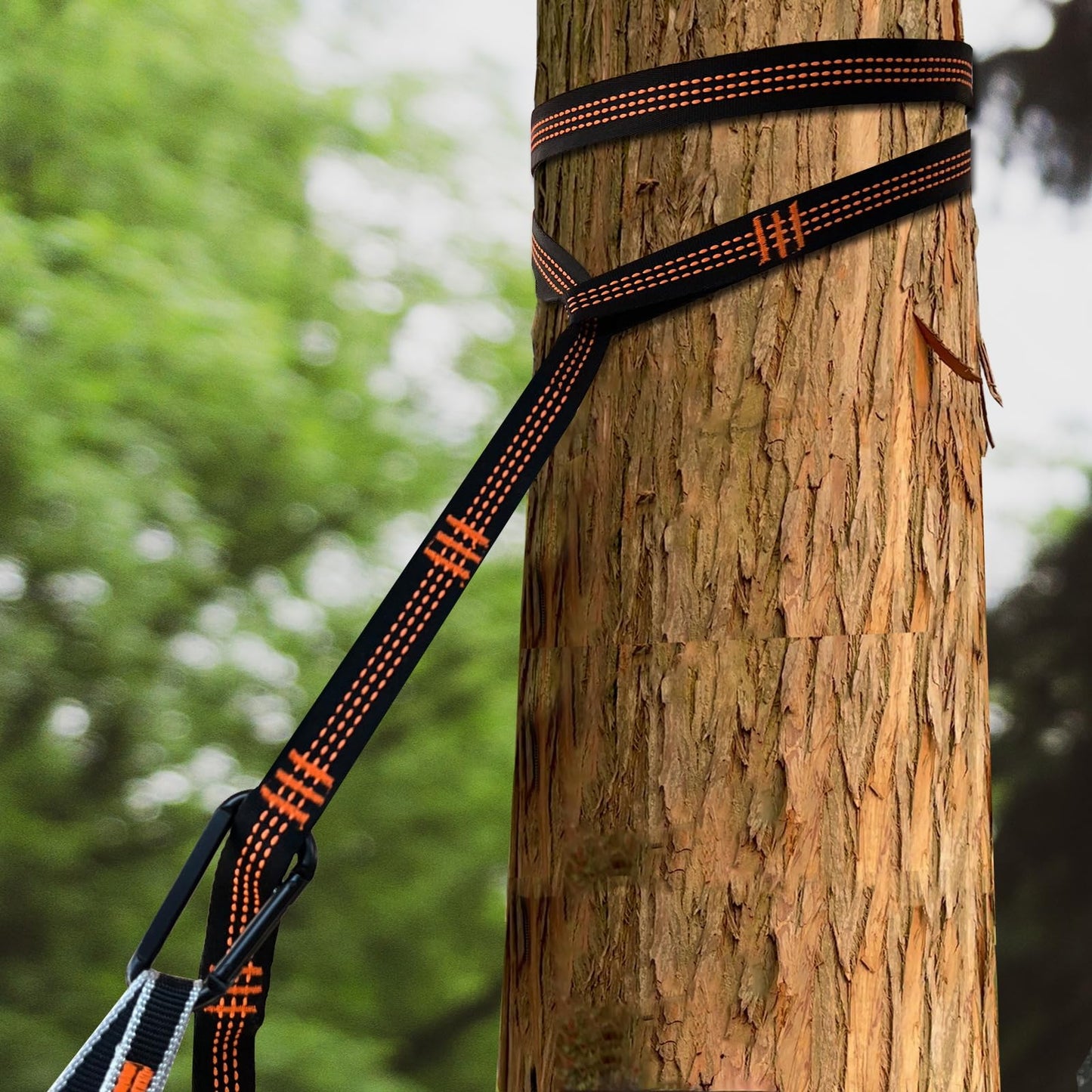NATUREFUN Ultra-Light Travel Camping Hammock | 300kg Load Capacity,(275 x 140 cm) Breathable,Quick-Drying Parachute Nylon | 2 x Premium Carabiners,2 x Nylon Slings Included | Outdoor Indoor Garden