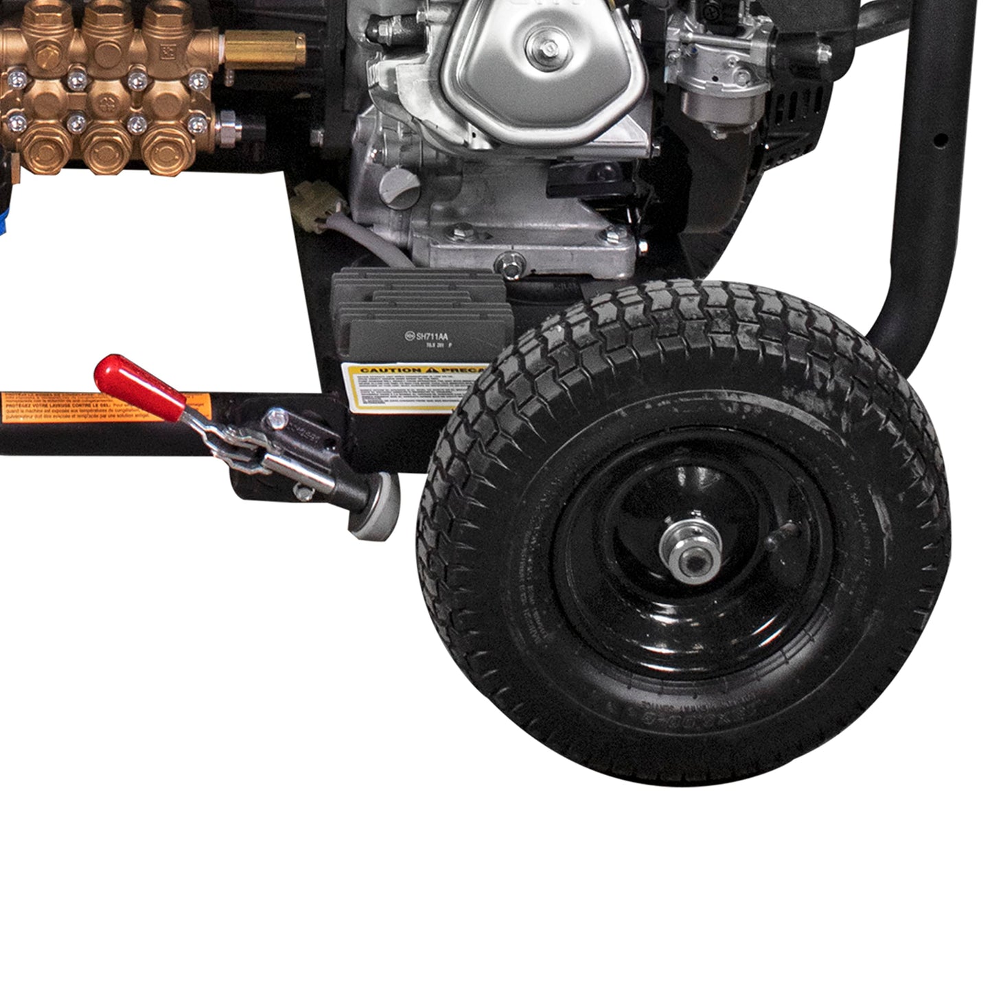Simpson Cleaning 4000 PSI Gas Pressure Washer, 4.0 GPM Power Washer for Hot Water Use, Honda GX390 Engine, 50-Foot Steel-Braided Insulated Hose, King Brute, 49-State (KB65133)