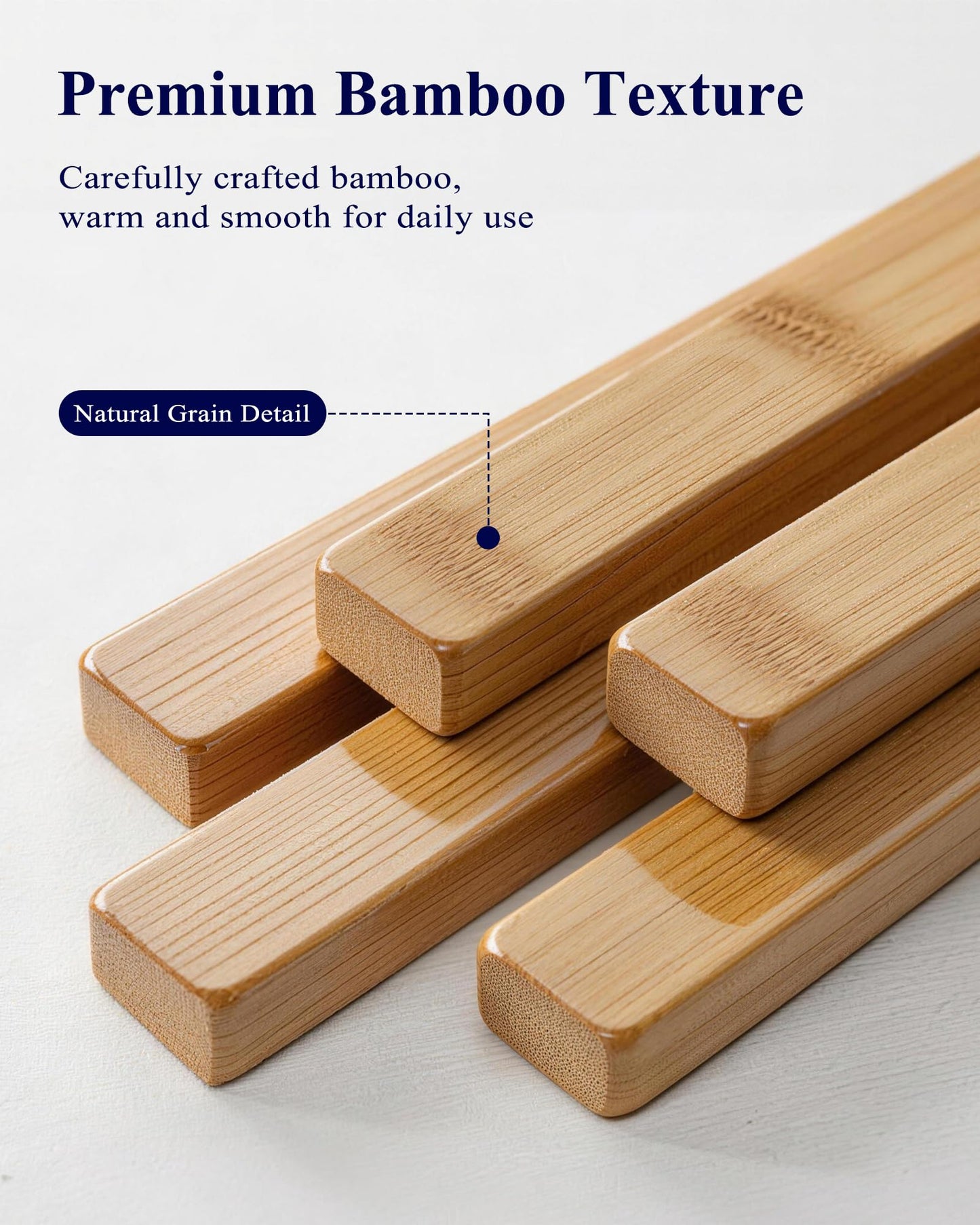 Kitsure Bamboo Wooden Shoe Rack for Closet - Stackable Shoe Organizer with Modular Structure, Space-Saving Shoe Shelf for Entryway, Living Room, Bedroom, 26.8" x 11" x 18.9", Natural