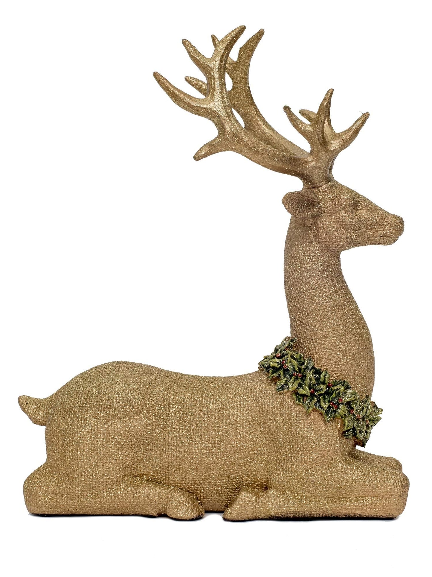 Vita Domi Christmas Reindeer Figurines, Gold Deer Christmas Decor, Christmas Deer Decorations Indoor, Gold Reindeer Decor, Venados De Navidad, Reindeer Christmas Decoration, Christmas Deer Figurines