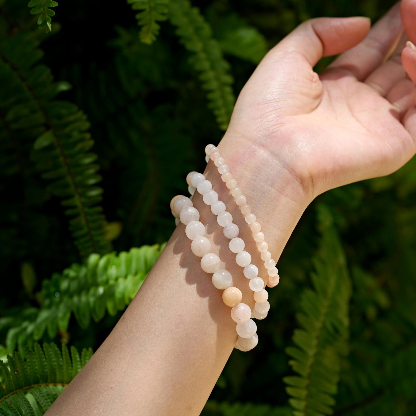 Bivei Pink Aventurine-Gentle Love-4mm Beaded Bracelets for Women Handmade Semi Precious Natural Stone Stretch Elastic Jewelry Yoga Protection Gifts