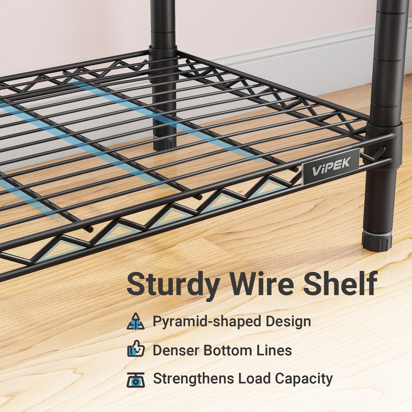 VIPEK R2C Medium Heavy Duty Clothes Rack Rolling Garment Rack with Cover Adjustable Clothing Rack for Hanging Clothes Portable Closets with Double Rods, Black Rack with Black Upgraded Polyester Cover