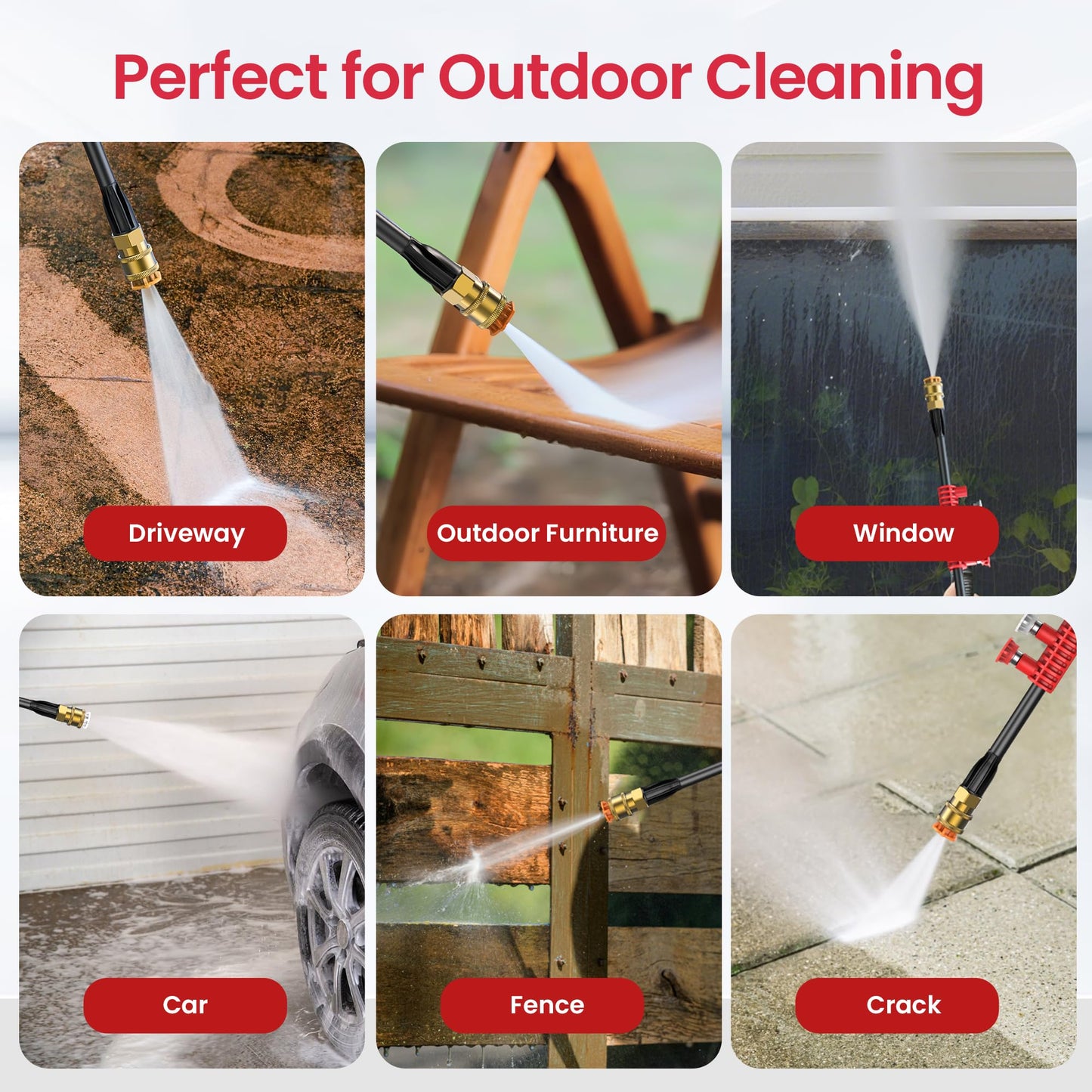 Electric Pressure Washer, 2.5 GPM Power Washer with Foam Cannon, Electric High Pressure Washer with 4 Quick Connect Nozzles for Cars, Driveways, Fences, Patios, Home Cleaning