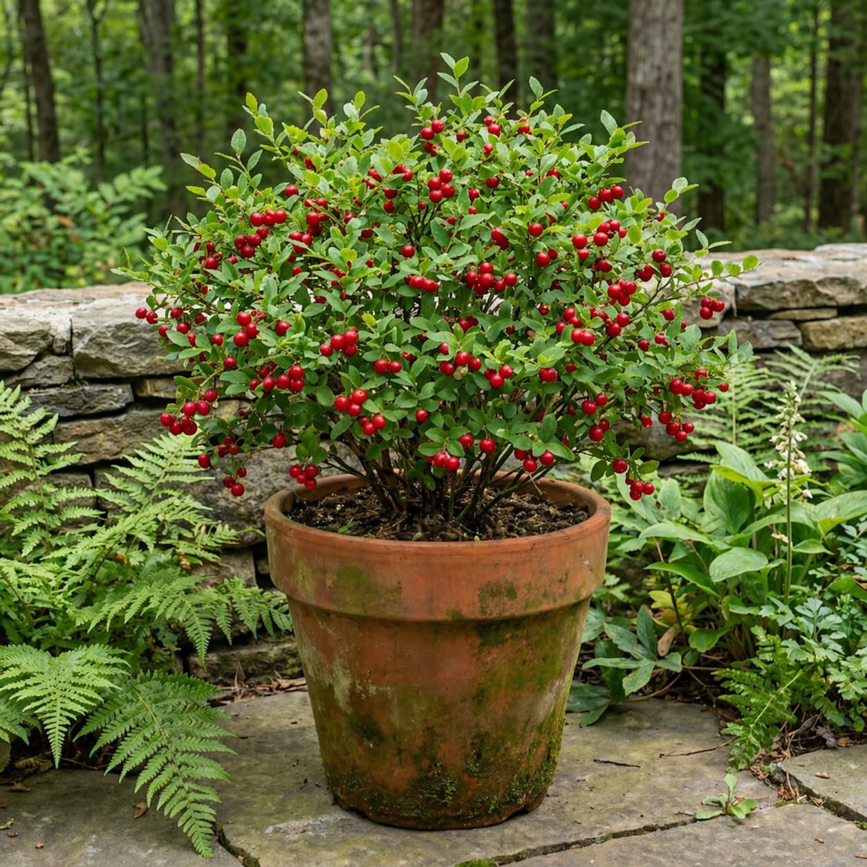 Huckleberry Plant Live, Sweet Edible Berries Tree 6-10 Inch Tall, Hardy Fruit Bushes for Outdoor Garden