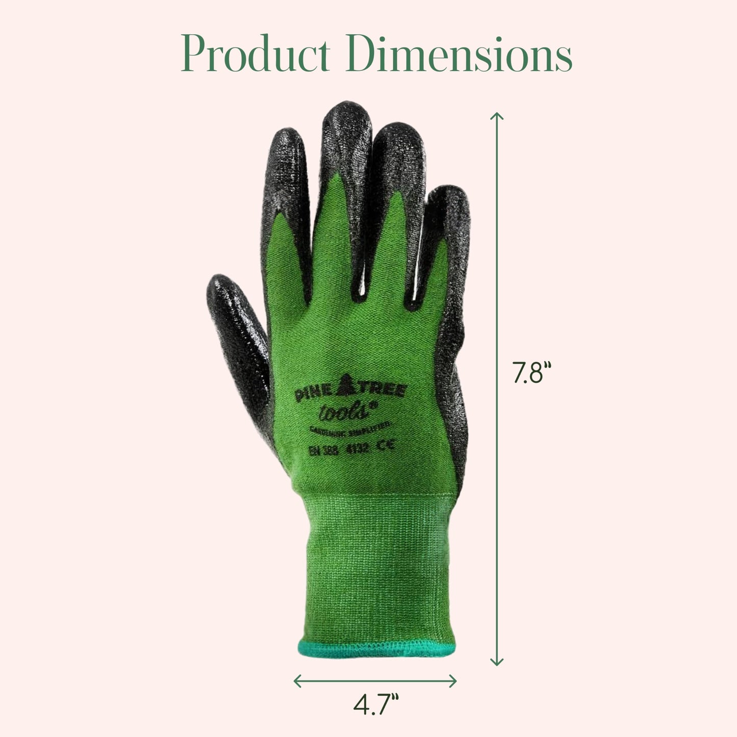 Pine Tree Tools Bamboo Garden Gloves for Women & Men - Multi-purpose Work Gloves - Breathable and Absorbent Bamboo Garden Gloves Men and Women - Gardening Work Gloves