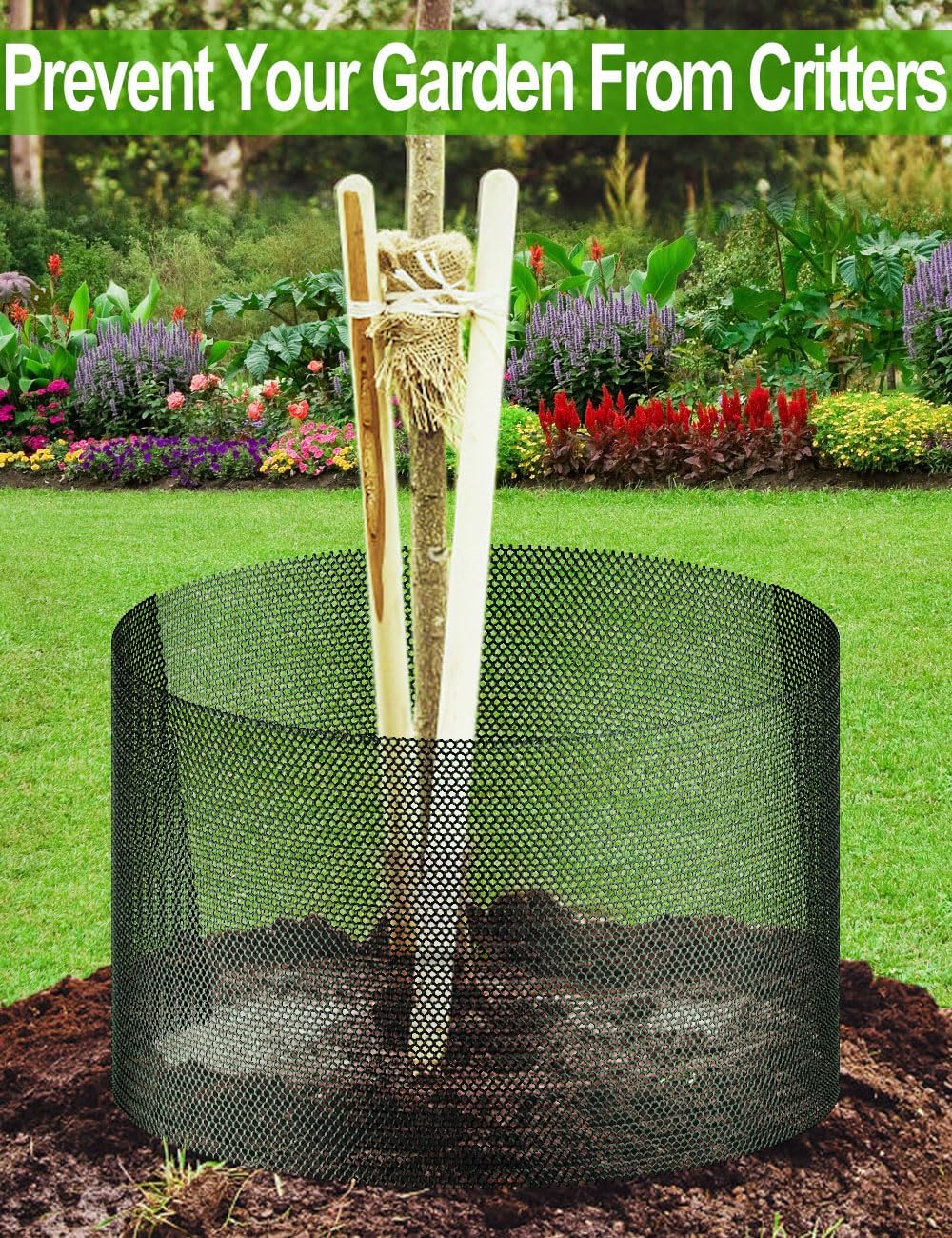 16In x 15Ft Plastic Chicken Wire Mesh Fencing, TOYPOPOR 500GSM Durable Heavy Duty Hexagonal Chicken Wire for Cat Dog Fencing, Garden Fence, Aquarium, Moss Pole, Aperture 0.4'', Rustproof, Easy to Cute