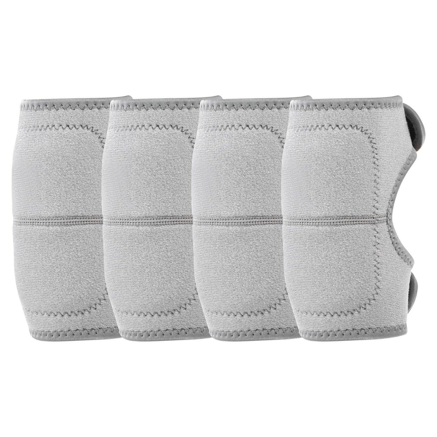 M METERXITY 4-Pack Gardening Knee Pads, Thick Foam Garden Knee Pads with Adjustable Straps for Garden/Construction/Flooring/Cleaning, Suitable for 10"-12" Leg Circumference Size S [Grey]