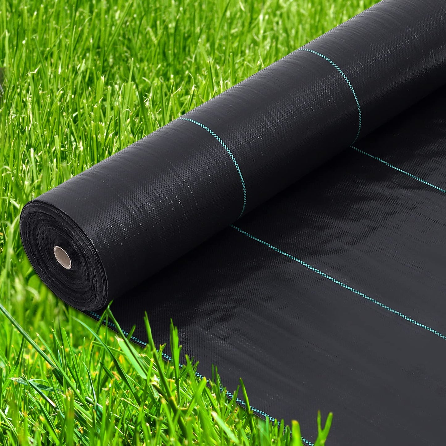 PeakPursuit 6.5ft x 330ft Premium Weed Barrier Landscape Fabric, 3.2 oz Heavy Duty, Weed Control Fabric, High Permeability, Good for Flower Bed, Driveway Fabric and Ground Cover