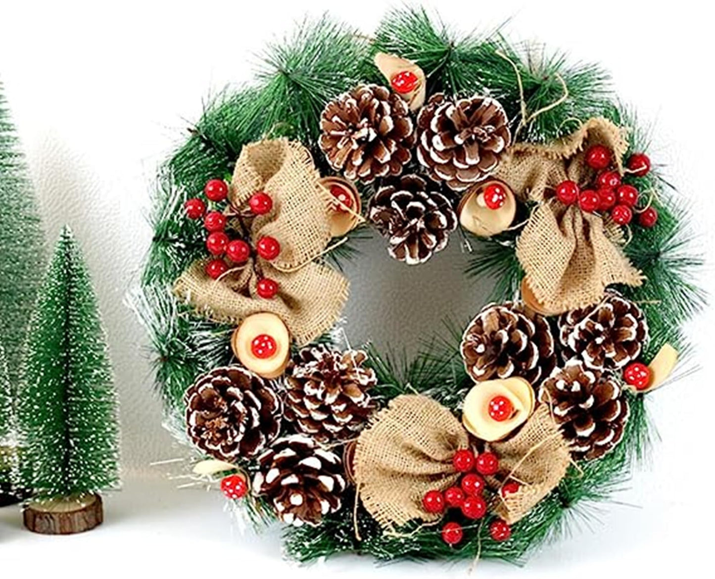 180 PCS Rustic Mini Pine Cones, White Christmas Snow Pinecones Ornaments,Wood Frosted Pine Cone Ornaments for Thangksgiving, Christmas, Autumn, Home, Party,Decorations,DIY Crafts and Gifts