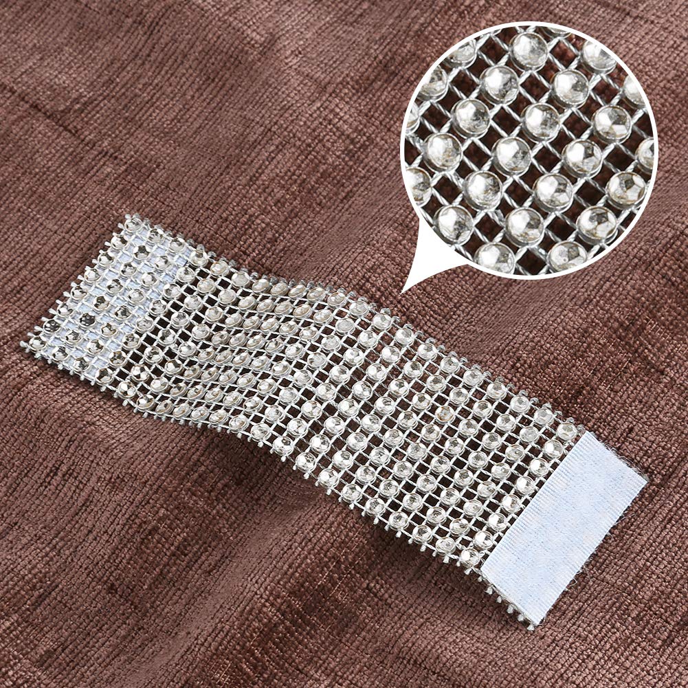 Accmor 100pcs Napkin Rings, Silver Napkin Rings Buckles for Table Decorations, Wedding, Dinner, Party, DIY Decoration