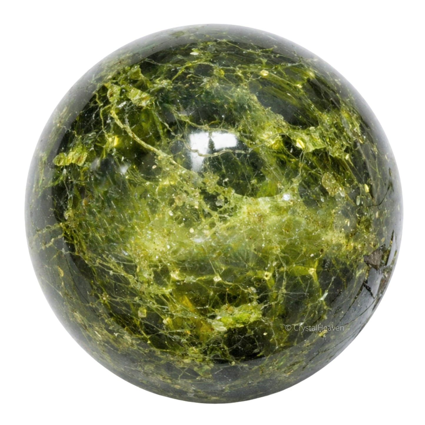 Amazing Gemstone Green Tourmaline in Matrix Crystal Ball with Stand - 2 Inches Crystal Sphere Meditation Balls for Witchcraft and Decorative Balls